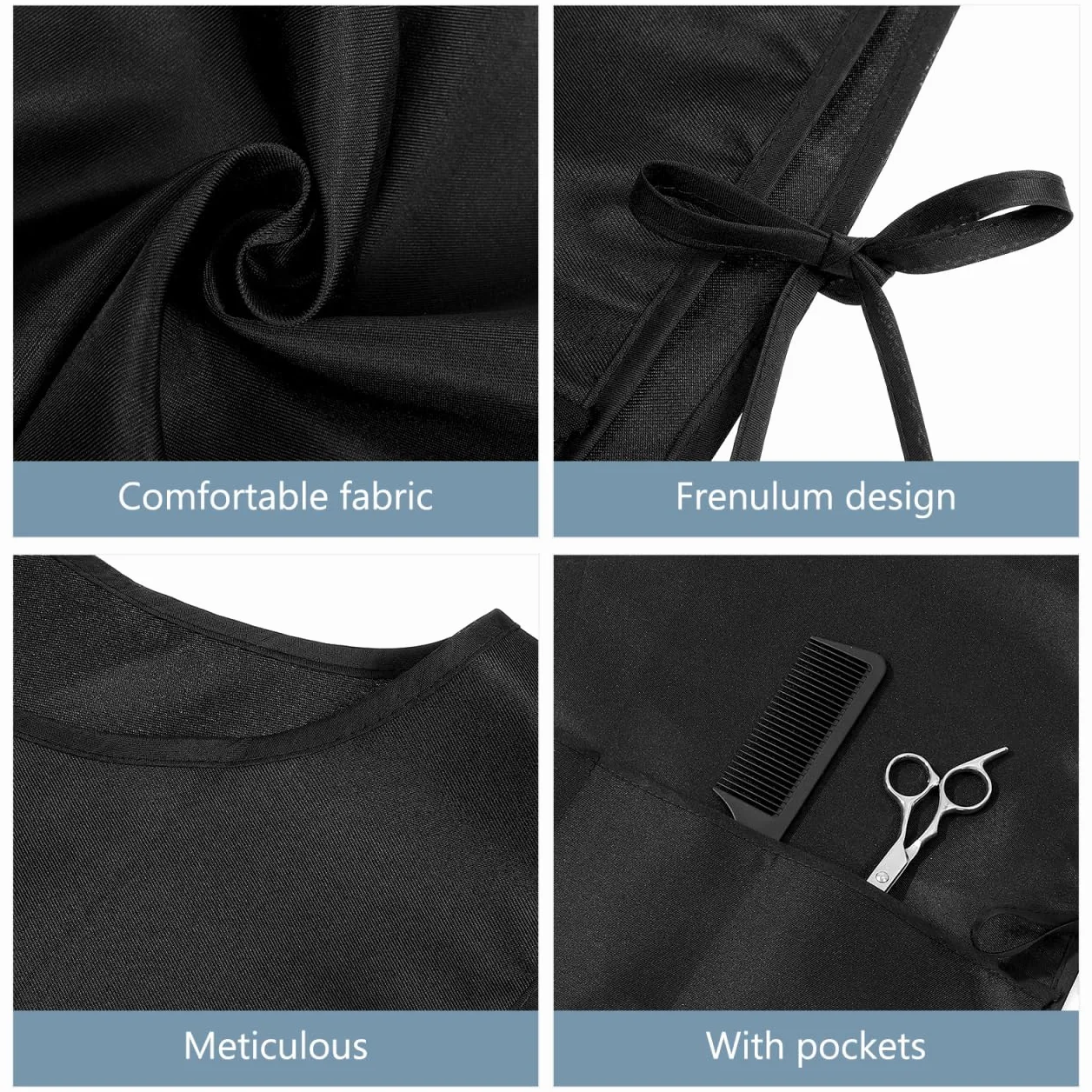 Zerodeko Delantal De Peluquero Resistente A Las Manchas Y Uniforme De Peluquero Para Hombres Y Mujeres Delantal De Peluquería
