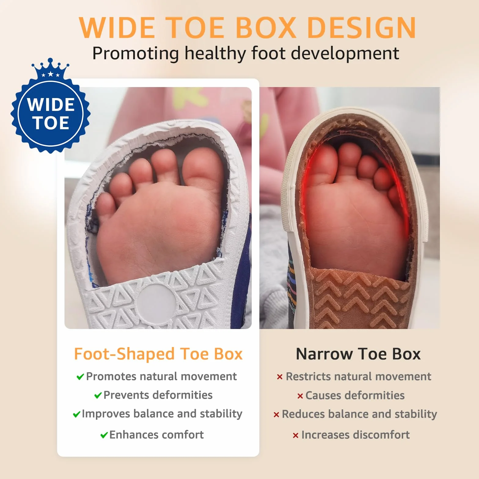 STQ KIDS Barefoot Niños Zapatillas Deportivas Niña Calzado Respetuoso Primeros Pasos Non-Slip Descalzo Caída Cero