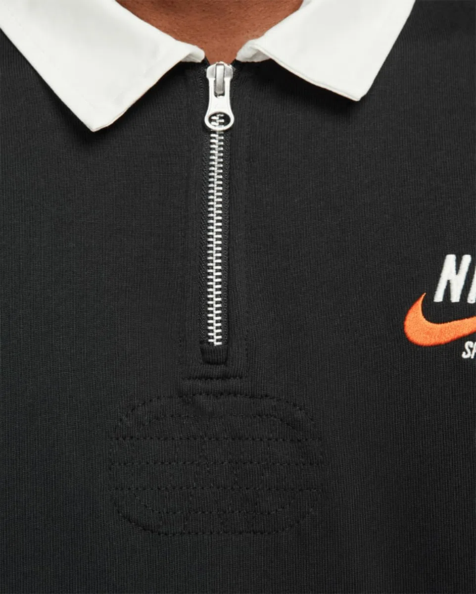 Nike Sportswear Trend Men's Rugby Long Sleeve Polo Negro