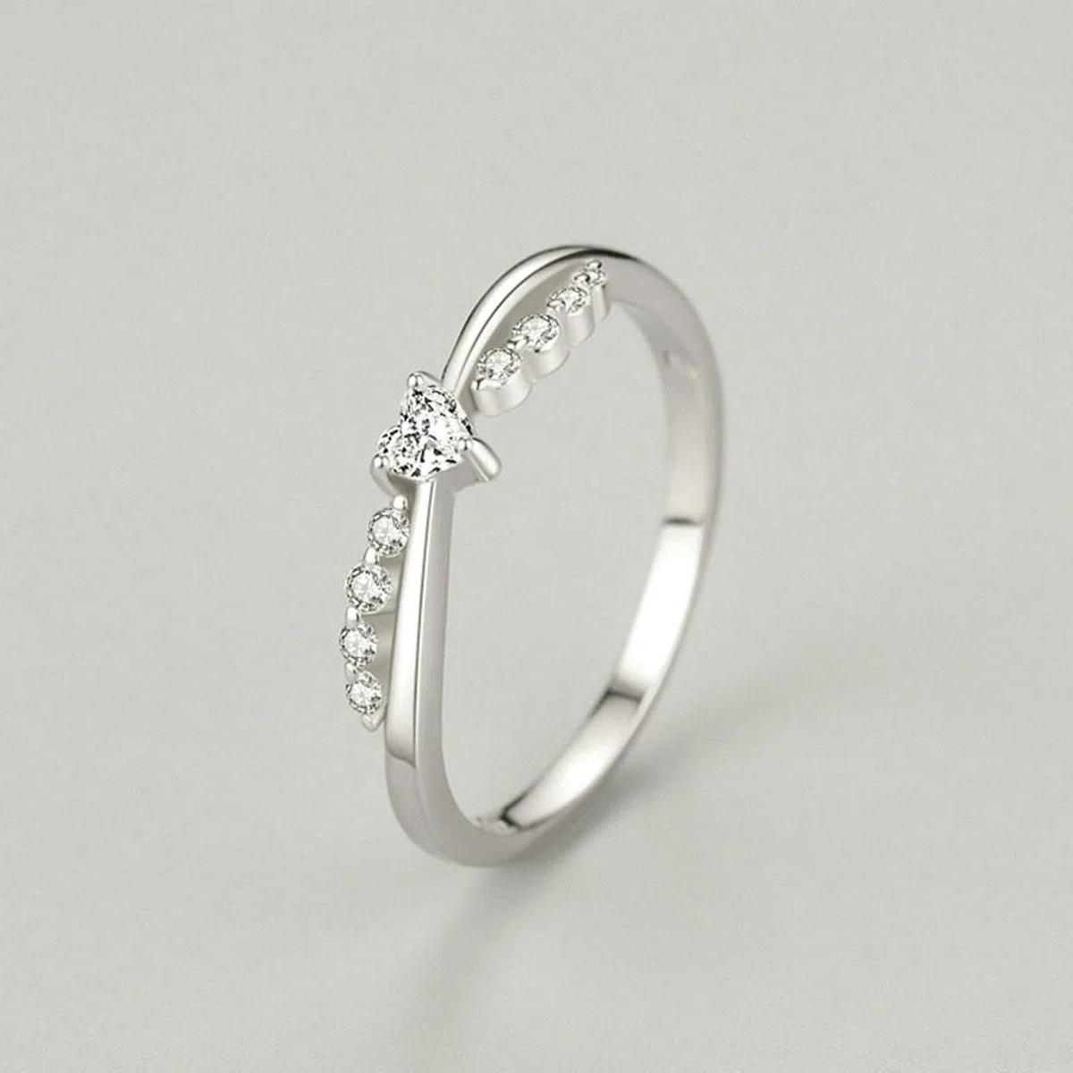 Anillo de oro blanco, diamante cultivado en laboratorio, anillo de compromiso, oro real, anillo de boda, elegante anillo de oro para mujer