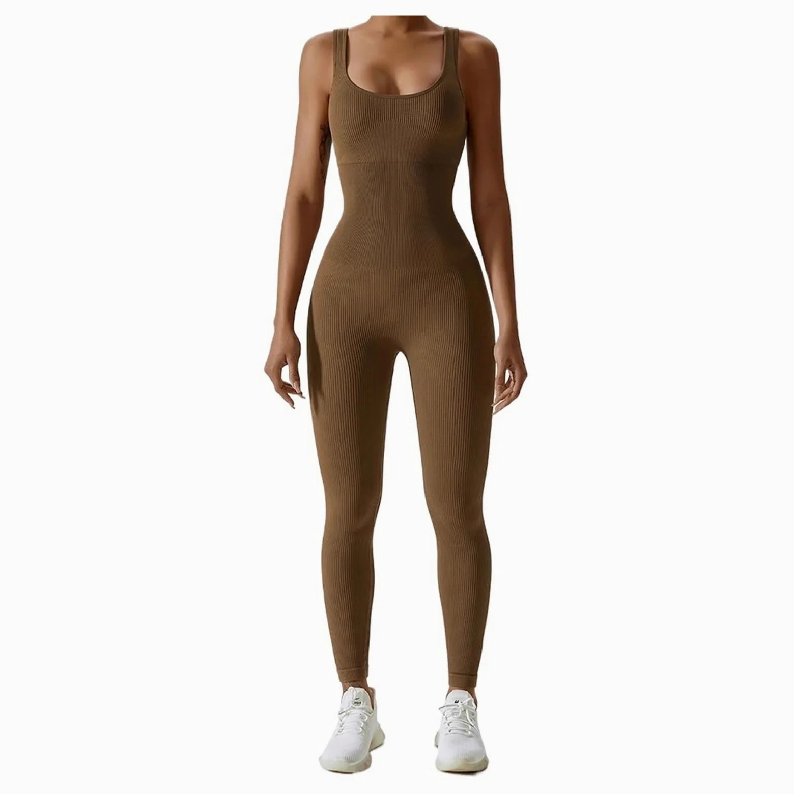 Mono de yoga sin espalda Conjunto De Yoga For Mujer, Chándal Una Pieza, Mono Manga Larga For Entrenamiento, Ropa Deportiva For Gimnasio, For Para Entrenamiento