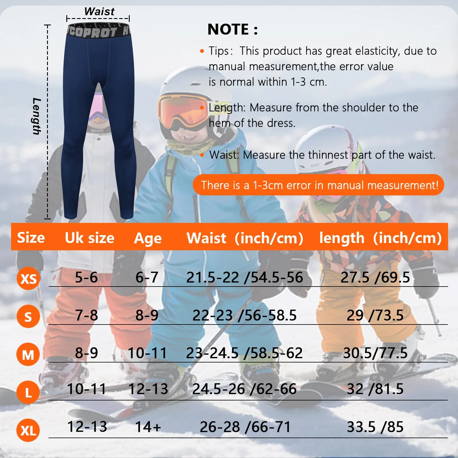 HYCOPROT Pantalones Térmica de Compresión para Niños Tights Leggings con Forro Polar Transpirable Mallas Térmicos de Secado Rápido Ropa Interior para Correr Fútbol y Baloncesto
