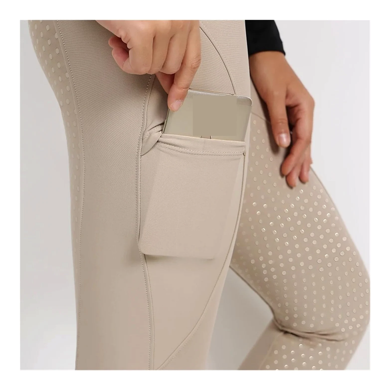 Pantalones De Equitación Pantalones de equitación for Mujer, calzas ecuestres con Asiento Completo Silicona, Mallas Deportivas competición Mallas De Equitación