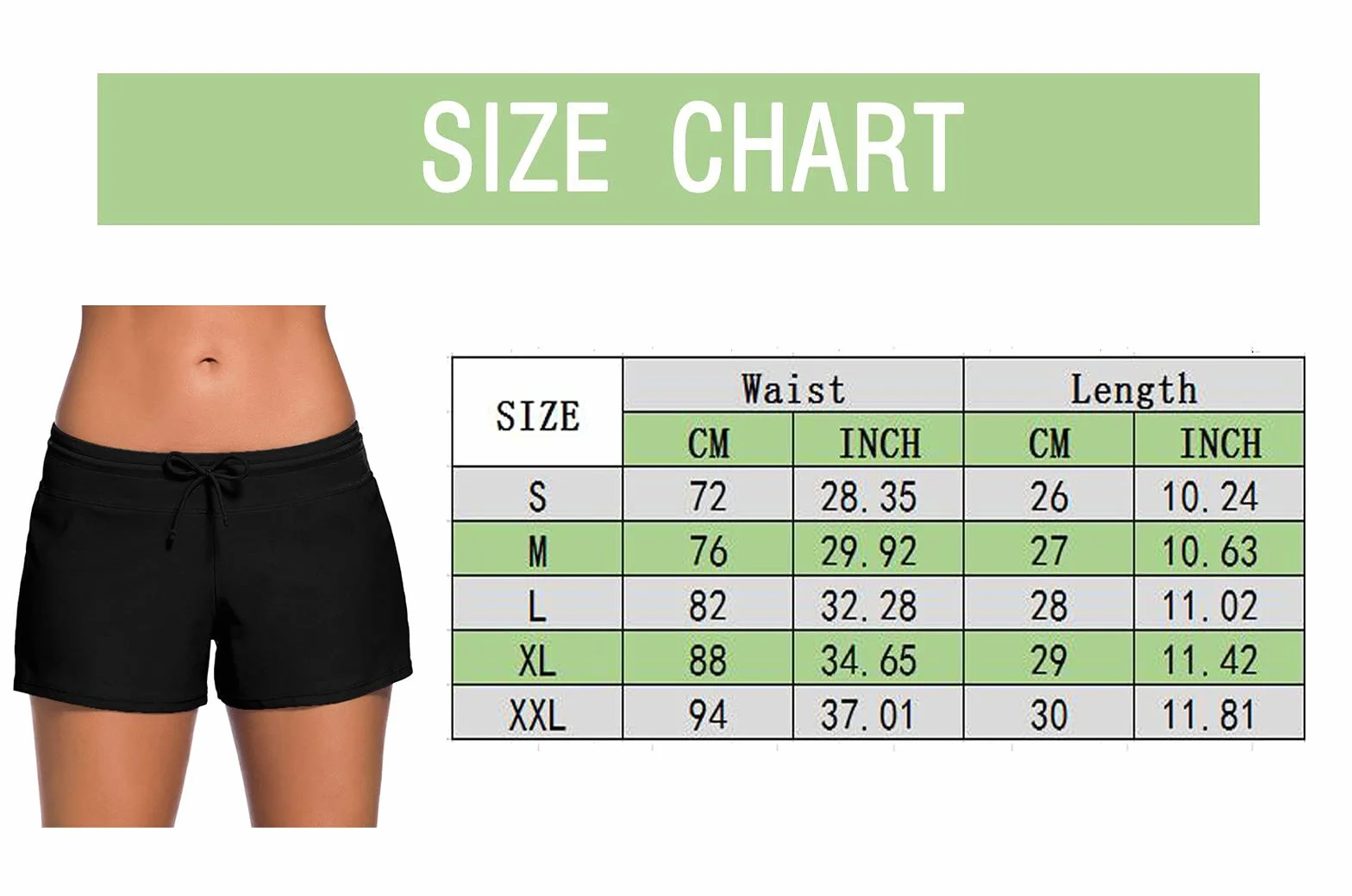 Genérico High Mujeres Beach Bikini Pantalones Cortos Cintura Fruncidos Inferior Baño Shorts Swimwears Tankinis Set