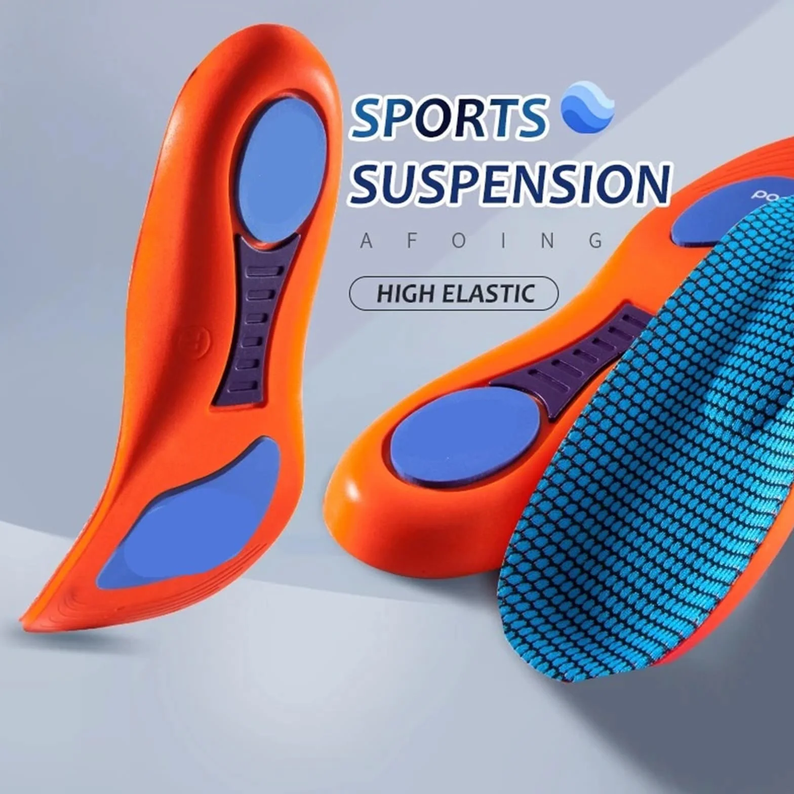 Plantillas Altura Hombre Plantillas deportivas elásticas for zapatos con tecnología de suela que absorbe los impactos y transpirables for correr(35-36)