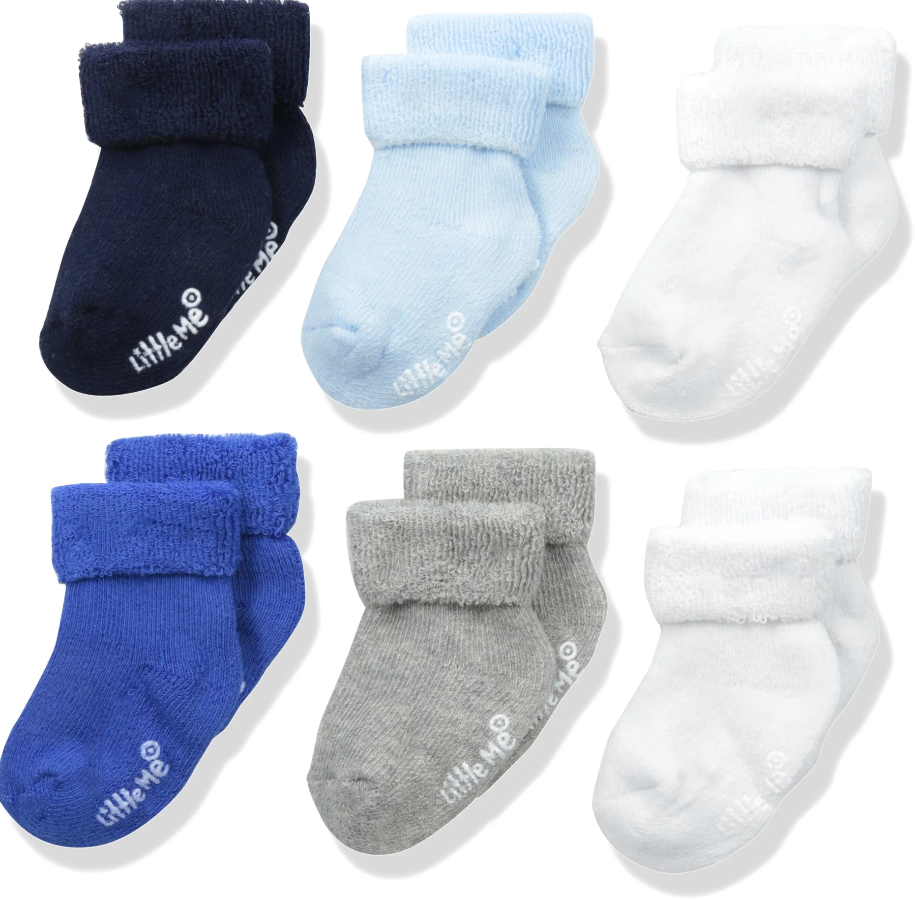 Little Me Baby Boys' 6 Pack Socks