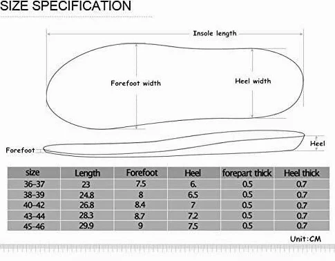 Silicon Gel Insoles Foot Care for Plantar Fasciitis Heel Spur Shoe Insoles Shock Absorption Pads Arch Orthopedic Insoles (Size : 40-42)
