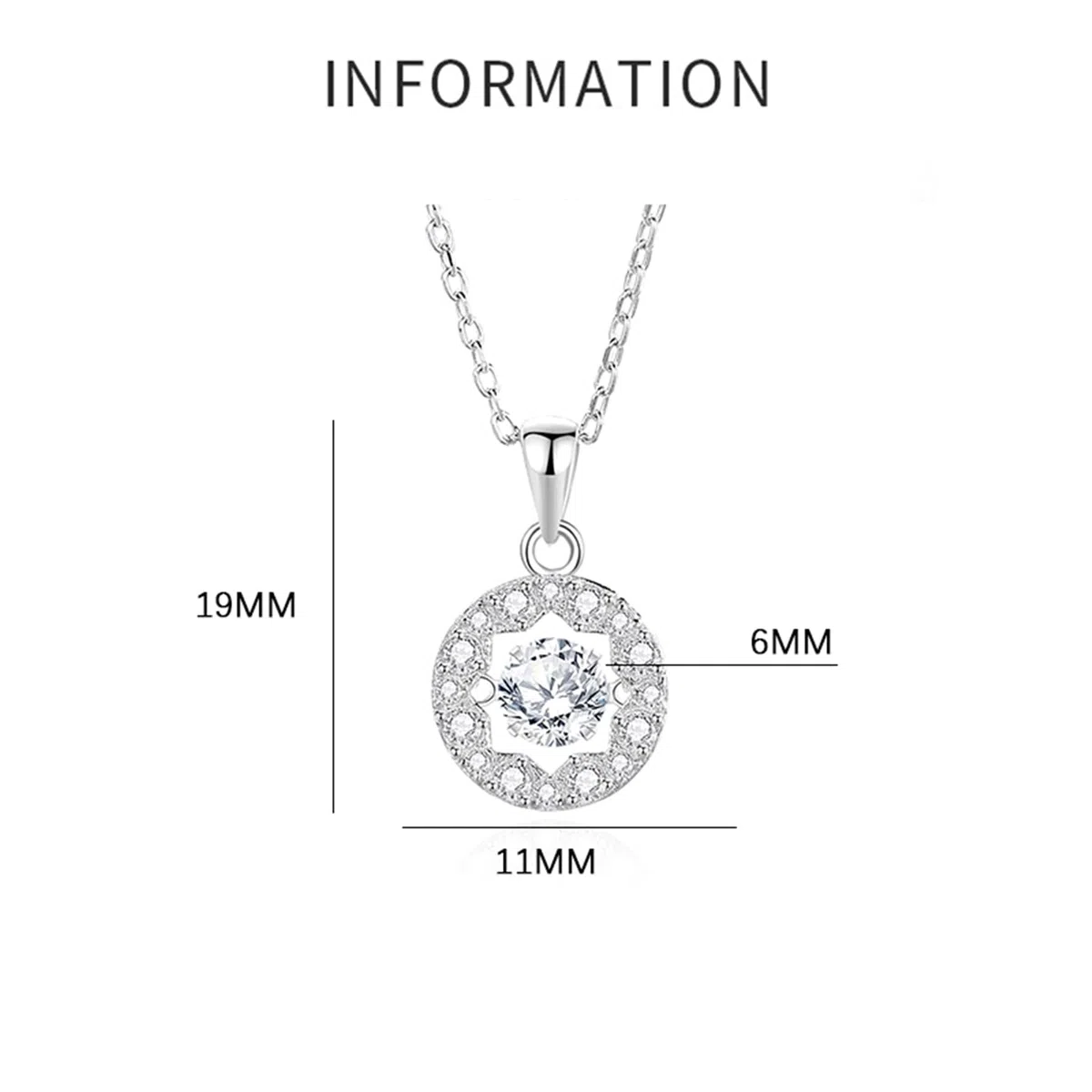 Collares dorados para mujer, collar de boda con estrella geométrica de halo flotante para mujer, moissanita
