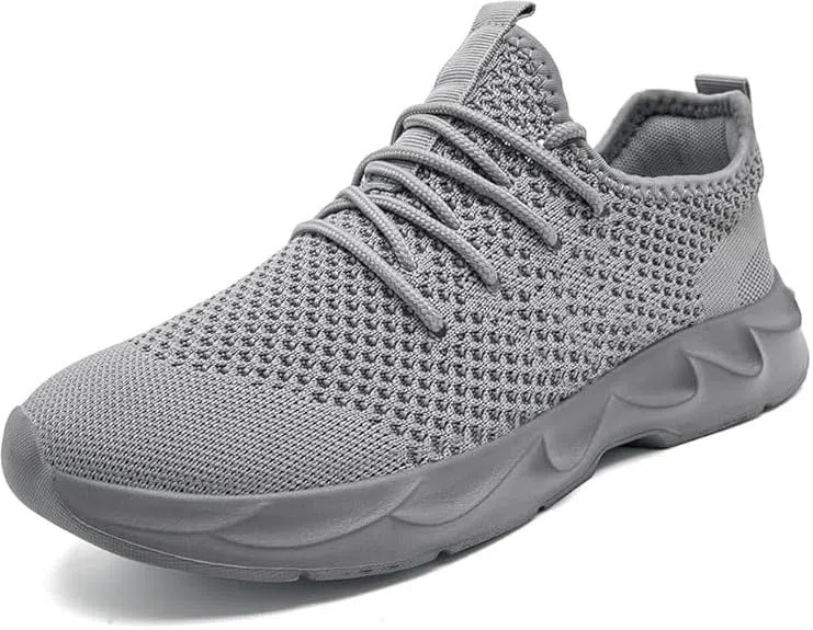 EGMPDA Tenis para hombre, sin cordones, para correr, caminar, informales, a la moda, entrenamiento, gimnasio, atletismo, senderismo, antideslizantes, ligeros, transpirables