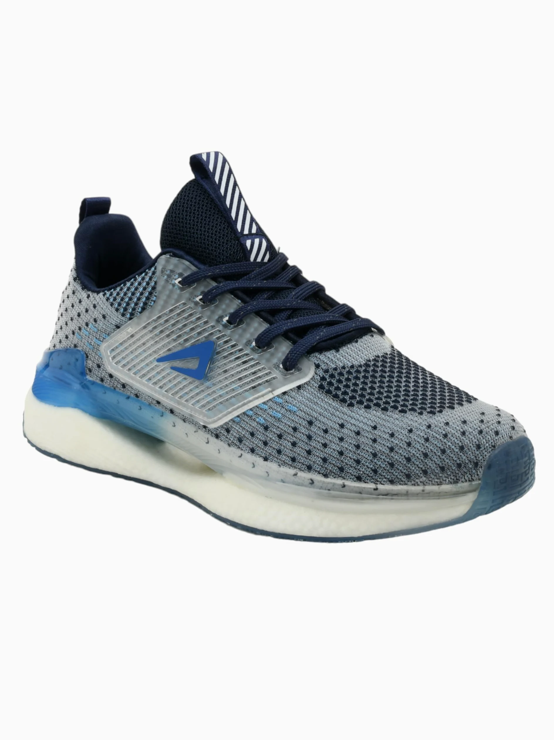 IMPAKTO Trailblazer - Tenis de correr grises para hombre, Azul y gris, 6 UK