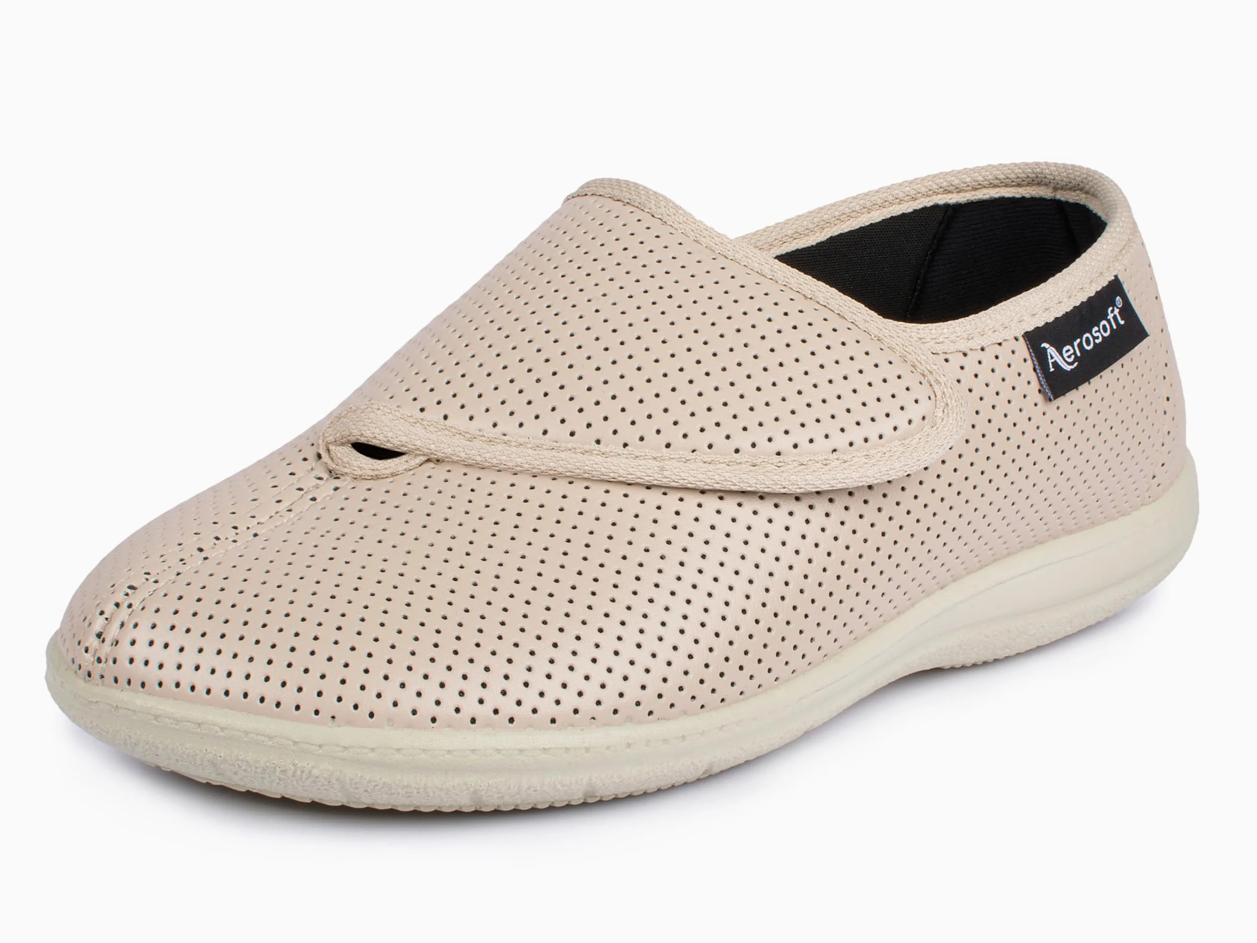 Aerosoft Zapatillas con Cierres Ajustables para Mujer, elásticas, 15 Anchos, Plantilla Intercambiable G-H, Antideslizantes