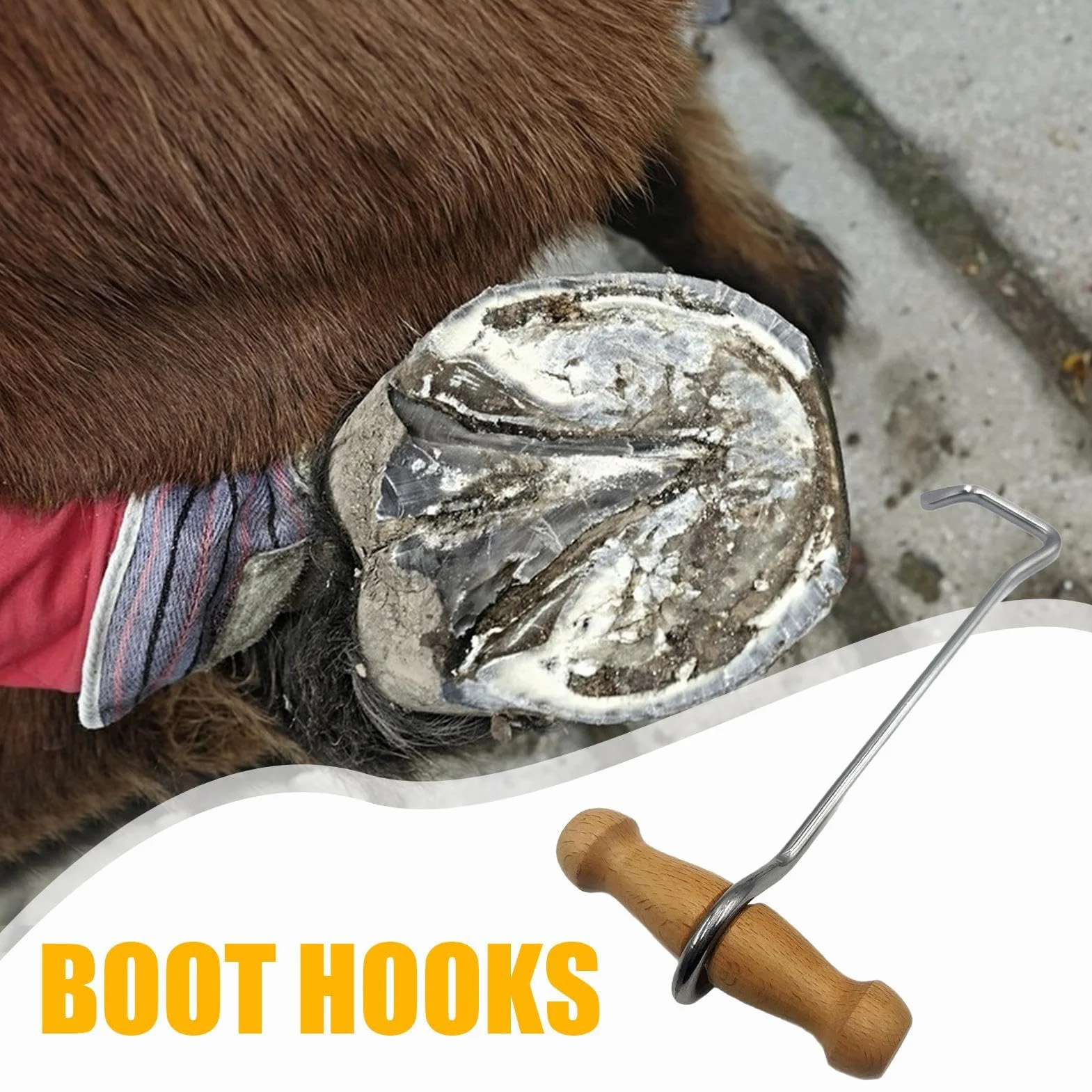 Extractor de botas, con mango de madera, antideslizante, ergonómico, de larga duración, ayuda para familiares, mujeres, amigos, senderismo, caminata
