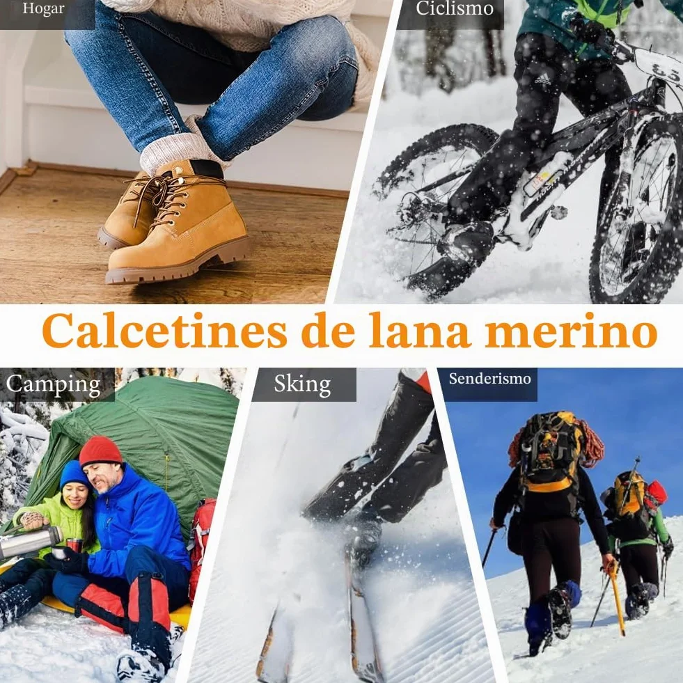 flintronic 2 Pares Calcetines Esqui, Calcetines Altos De Compresión, Snowboard Calcetine Termicos Frio Extremo Gruesos, Hasta La Rodilla, Para Hombre, Mujeres Y Jóvenes