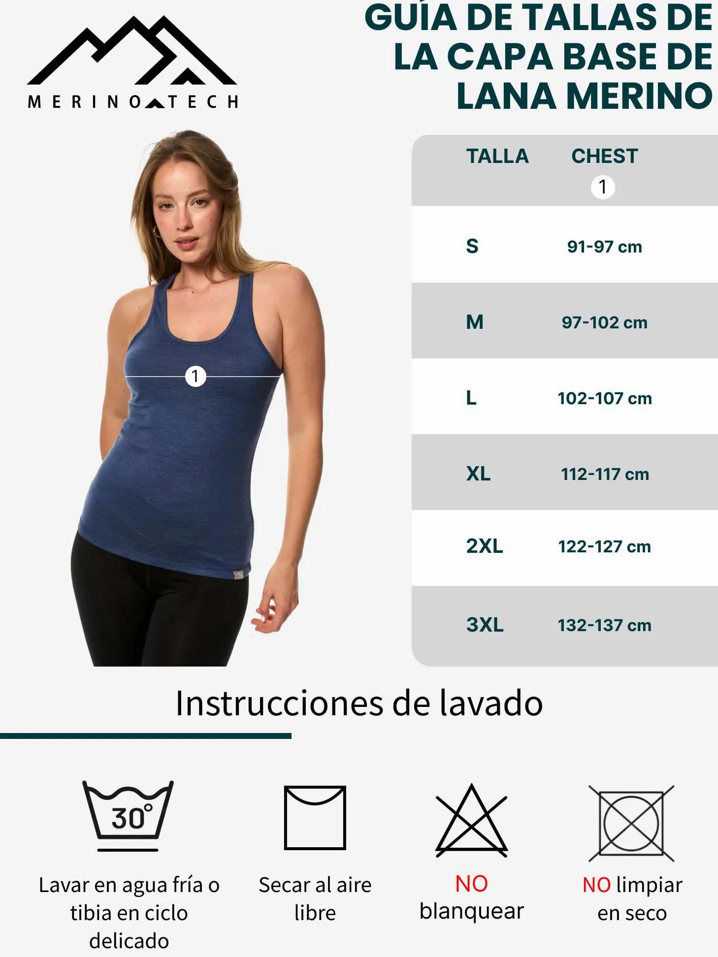 Camiseta Tirantes Mujer Lana Merino - Camiseta Interior Lana Merino Mujer Activa Capa Base, Evacuación de Humedad (Medium, Charcoal Basic)