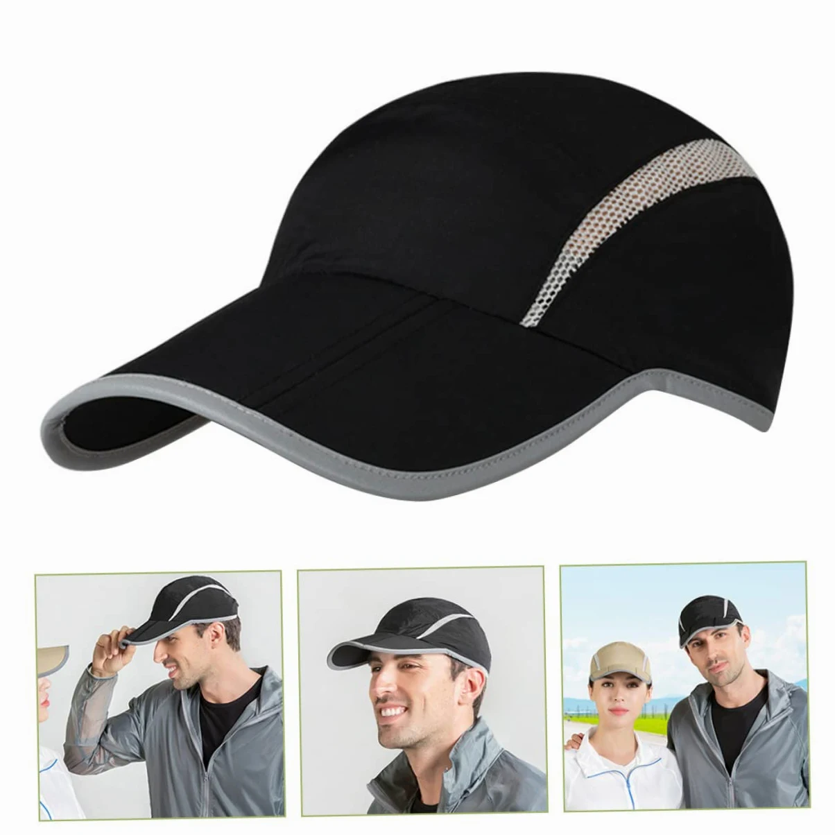 FOMIYES Sombrero Deportivo Gorro de Protección Solar Transpirable Running y Actividades Aire
