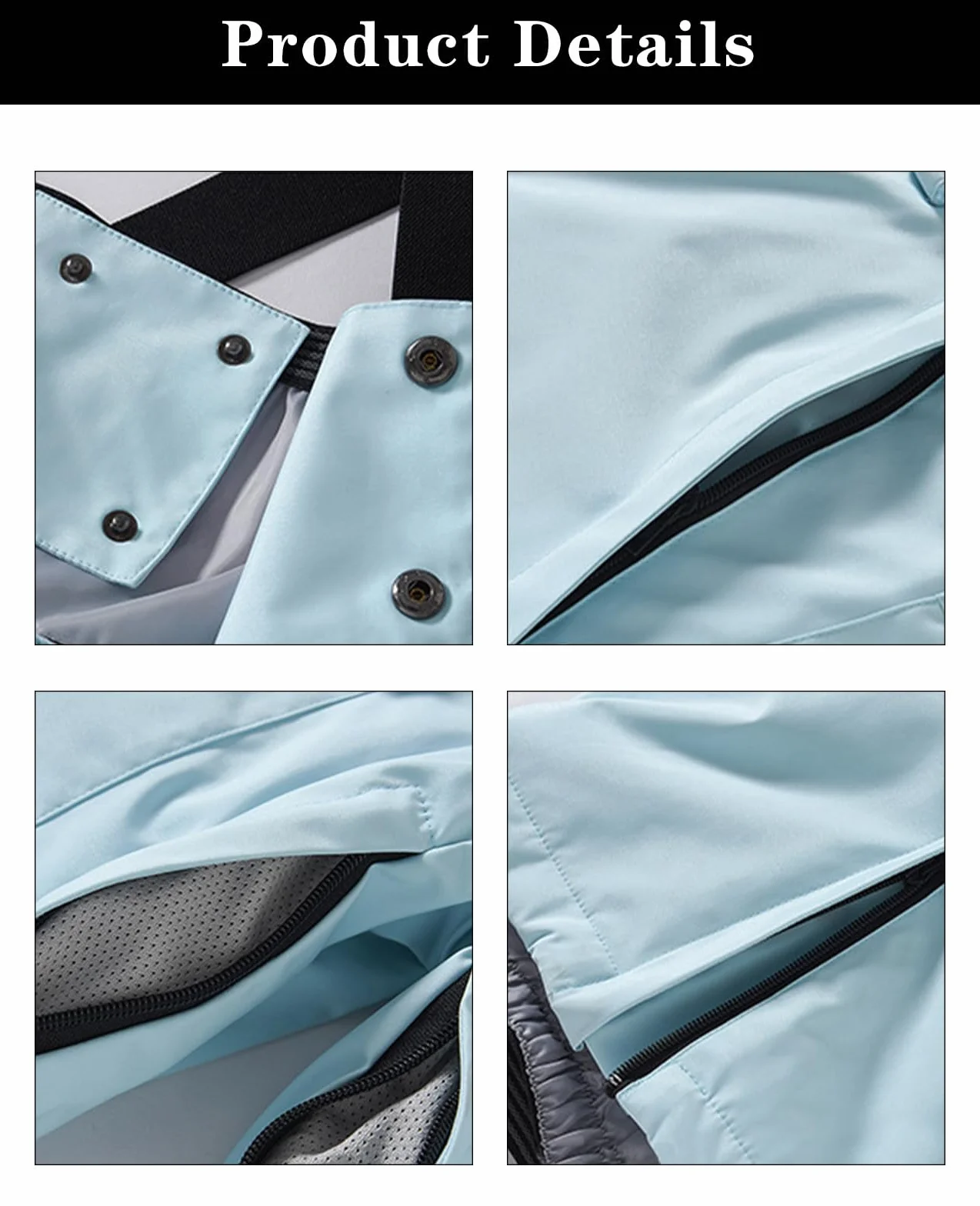 ALSOGO Pantalones de esquí para mujer, impermeables, aislados, para invierno, snowboard, tirantes ajustables, pantalones de nieve, resistentes al viento, pantalones cálidos para exteriores