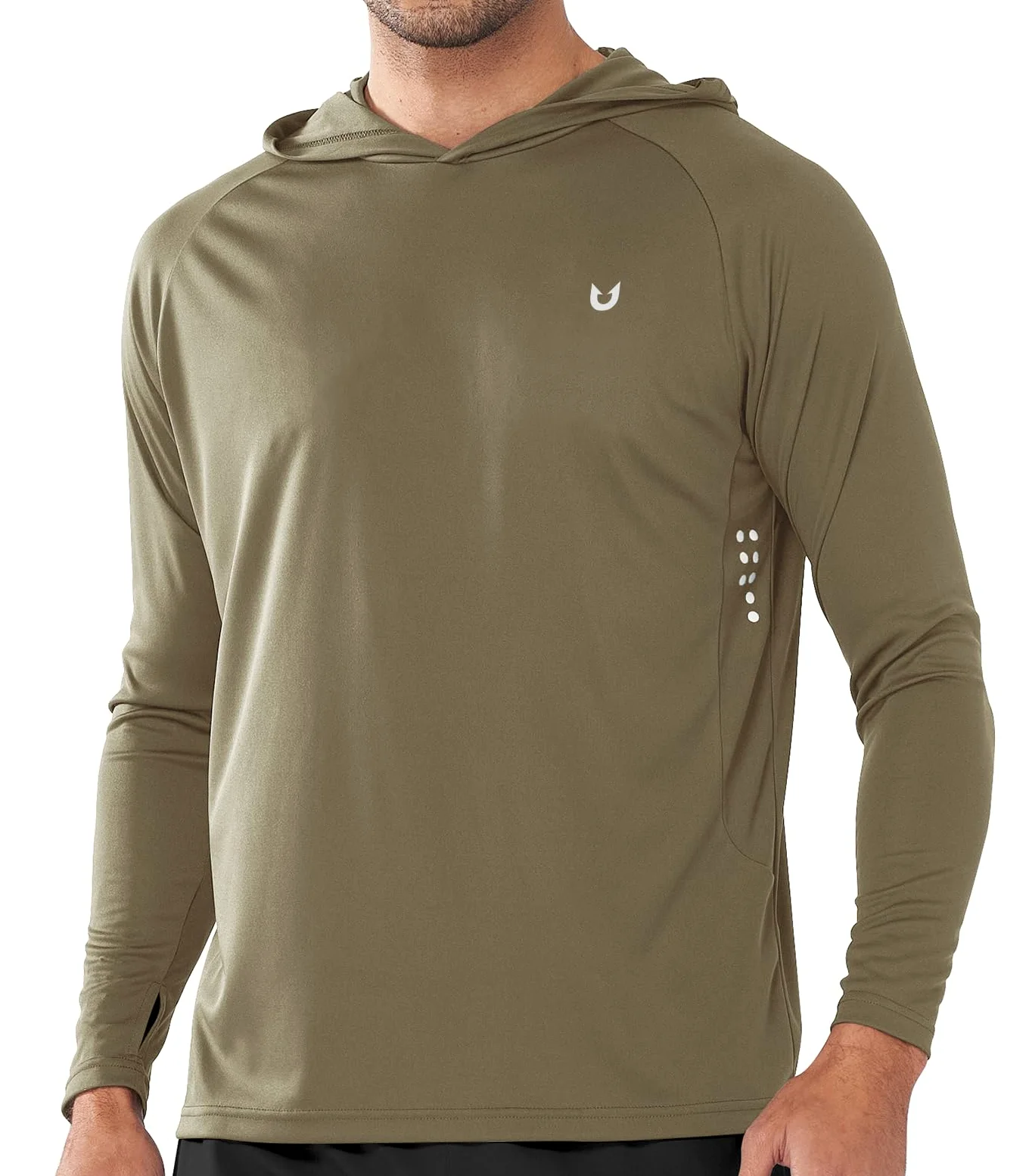 NORTHYARD Sudadera con capucha UPF 50+ para hombre, manga larga, protección solar, pesca, natación, playa, protección UV, SPF de secado rápido, ligera
