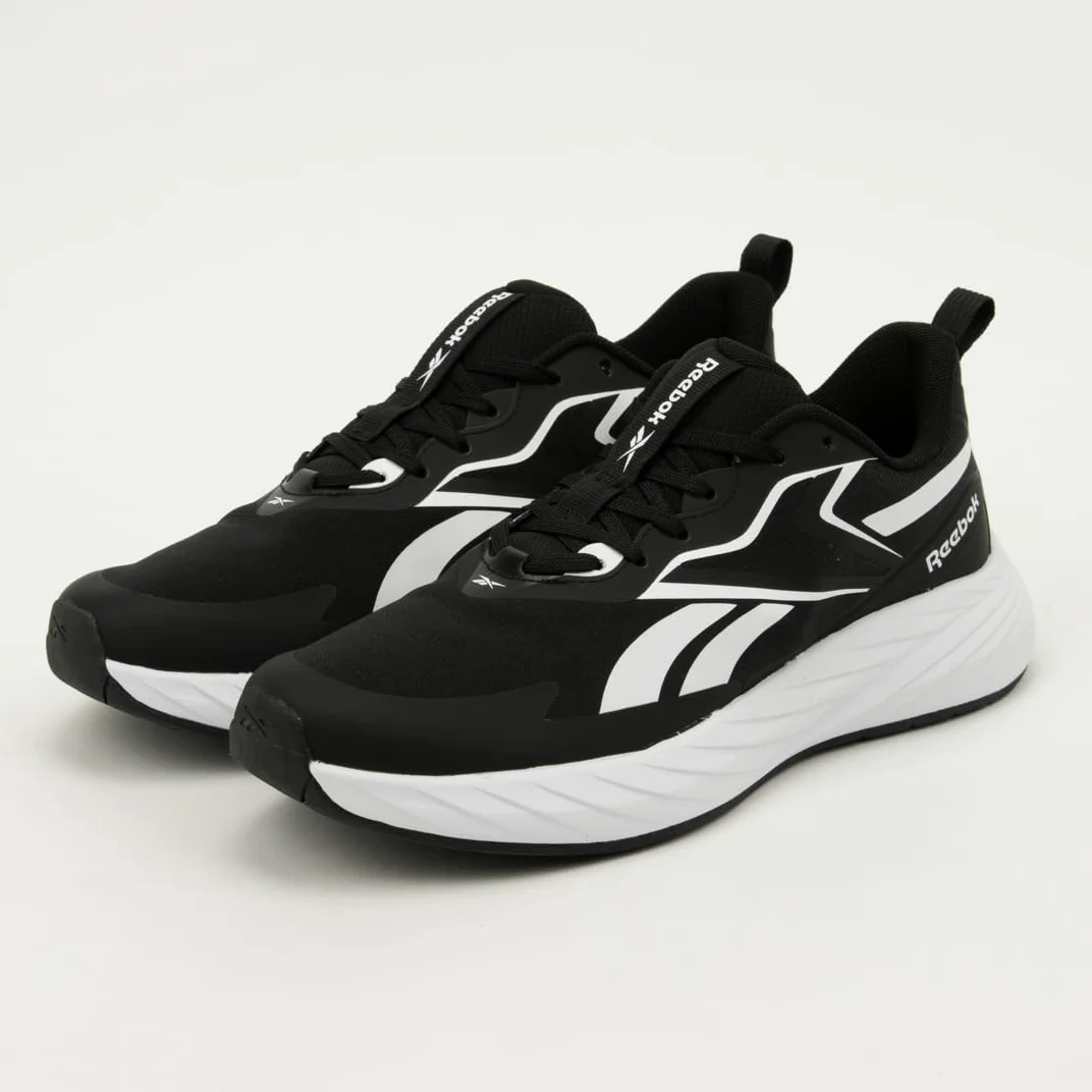 Reebok Zapatillas Deportivas para Hombre, Color Negro, Blanco y Blanco, Talla 43 EU