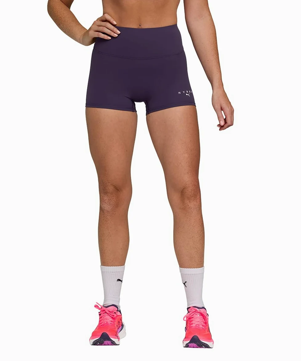 Puma 528163 Hi Lock W PUMA x Hydrox Shapeluxe - Pantalones cortos ajustados para mujer, 7,6 cm, talla 26