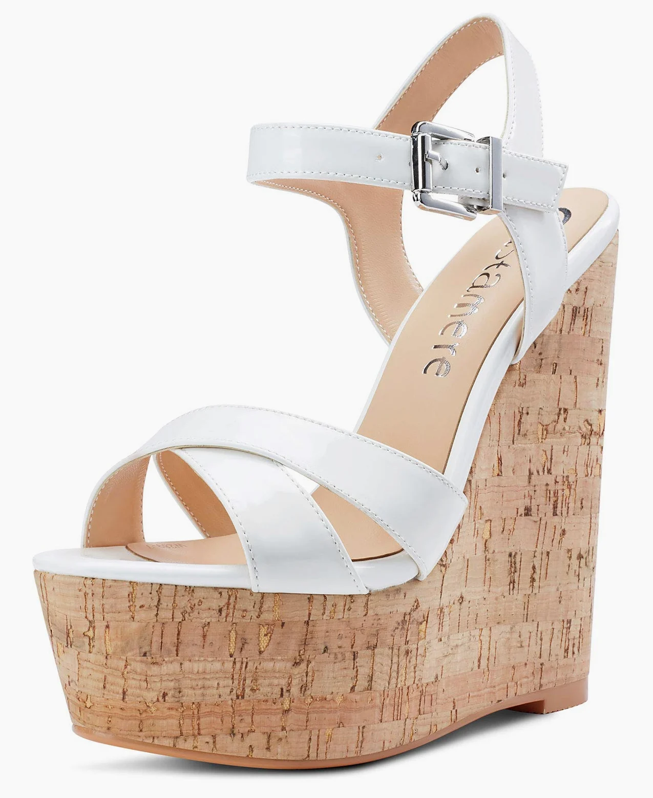 Castamere Zapatos de Tacón Plataforma Mujer Sandalias con Cuña Moda Punta Abierta Wedge High Heels Zapatos