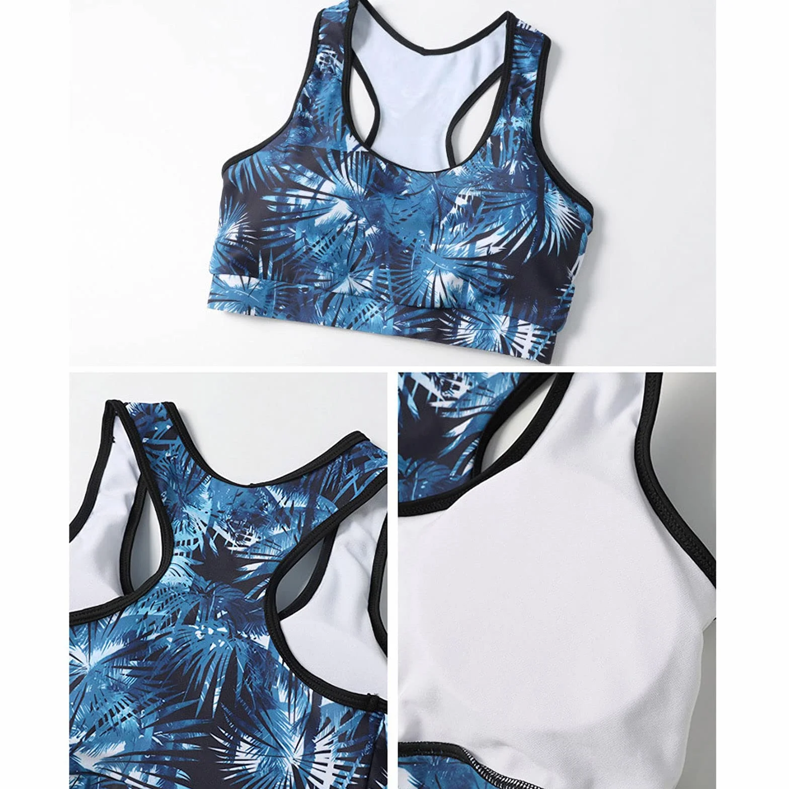 Traje de Neopreno Mujer 5 Piezas Protección UV Surf Buceo Elástico Manga Larga Verano Baño Dividido L