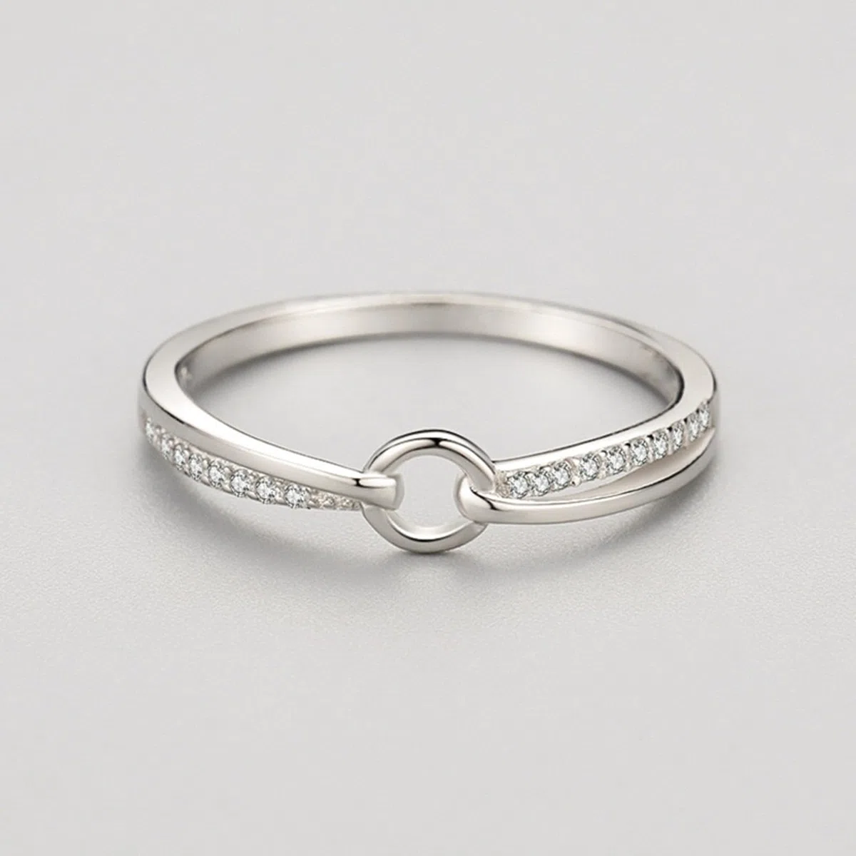 Alianzas de oro para mujer, diamante cultivado en laboratorio, anillos de boda, oro blanco, anillo de boda para mujeres