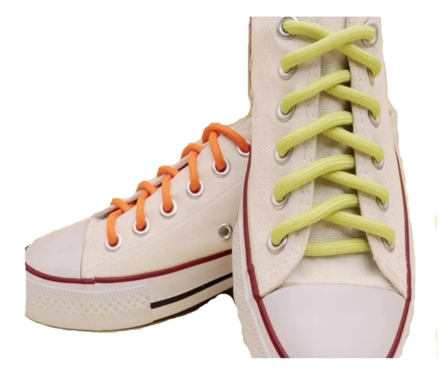 Cordones, Cordones Redondos de poliéster Zapatos Verdes Extra Mujeres Hombres Zapatillas Deporte(2743 Fluo Green,180 cm)