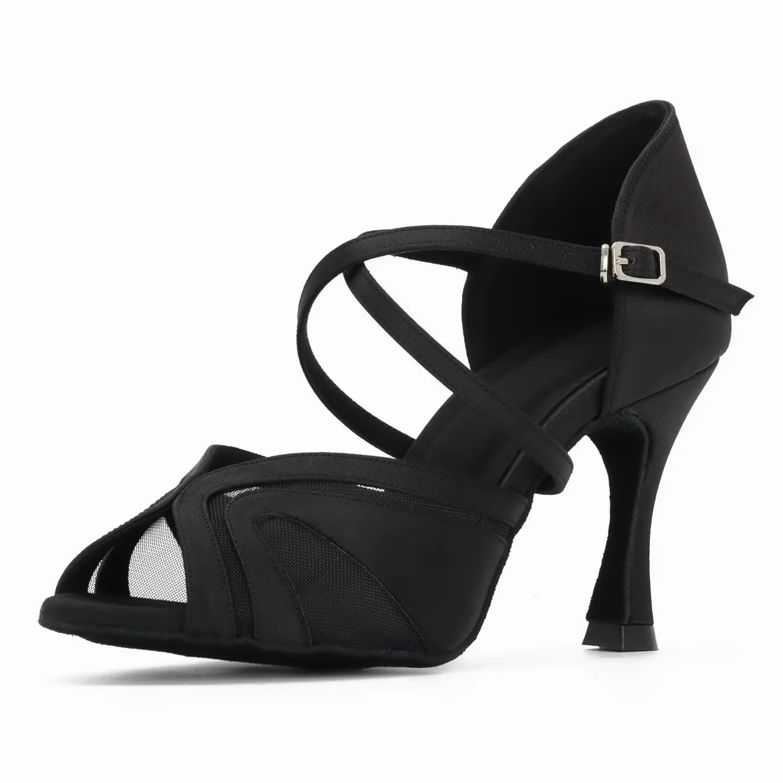 Zapatos de Baile de salón para Mujer Salsa Latin Dancing Heels Party Evening Wedding Dance Pumps con Correa de Tobillo