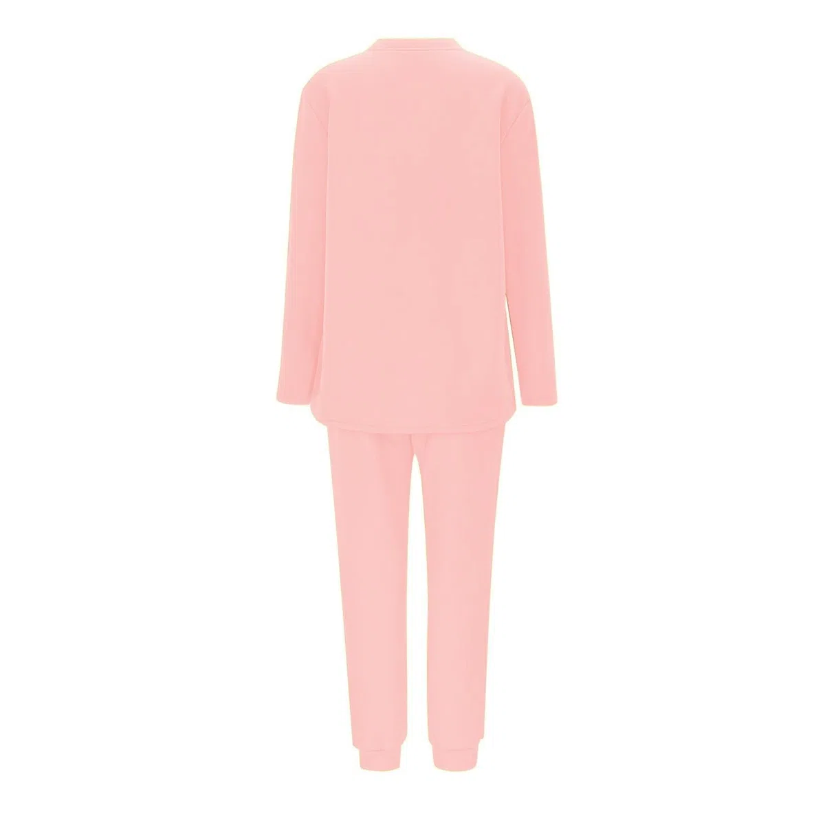 Conjunto de Pijama de Sudadera y Pantalones con Forro para Mujer para Calidez Invernal con Traje de Felpa Tops cómodos y Holgados Ropa de Estar por casa cálida de Invierno para Mujer
