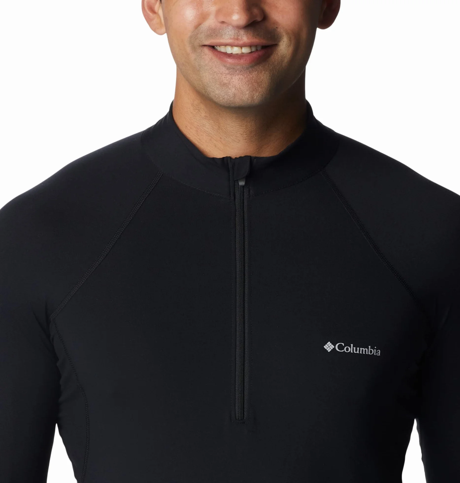 Columbia Midweight Stretch Long Sleeve Half Zip, Ropa Interior Camiseta Térmica para Hombre