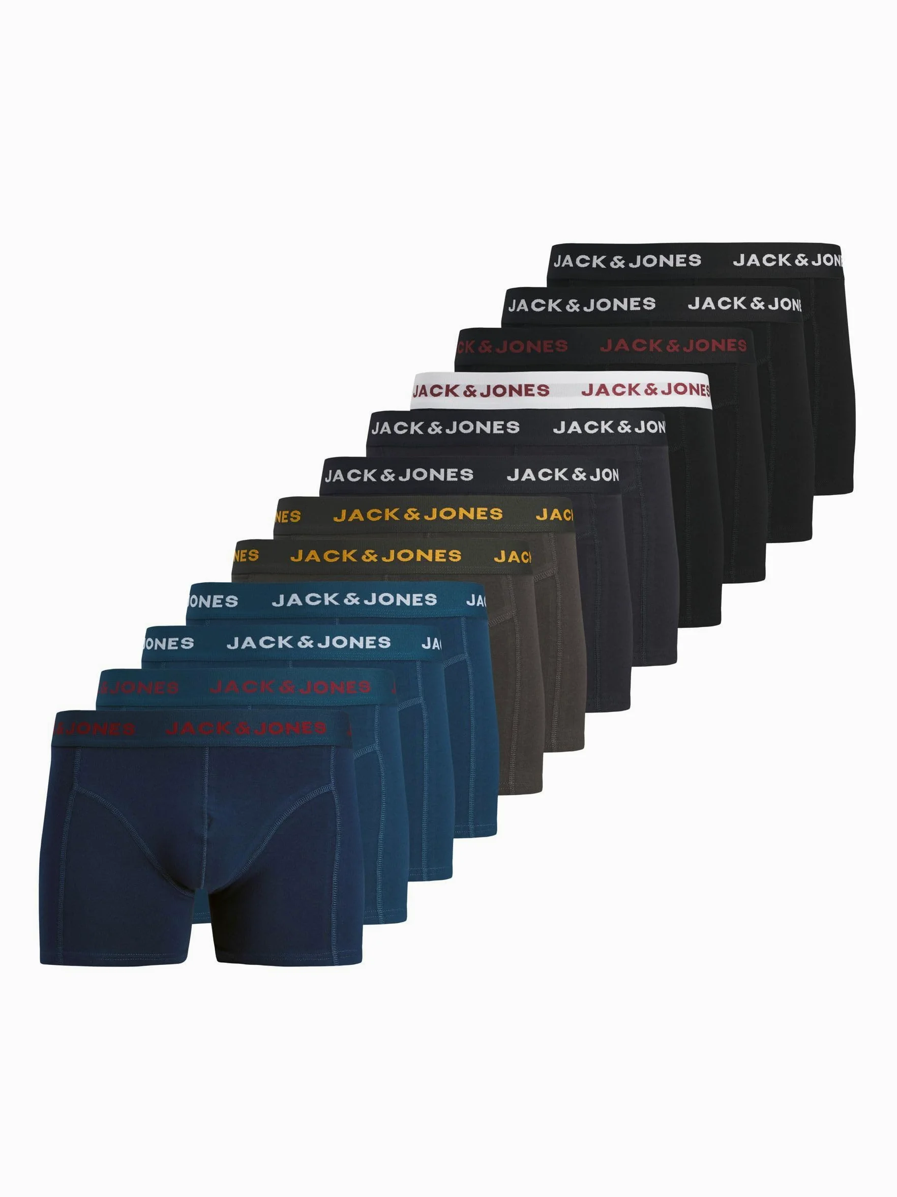 Jack & Jones Jacbolt Solid Trunks 12 Pack Jacbolt Solid Trunks 12 Pack Hombre (Pack de 12)