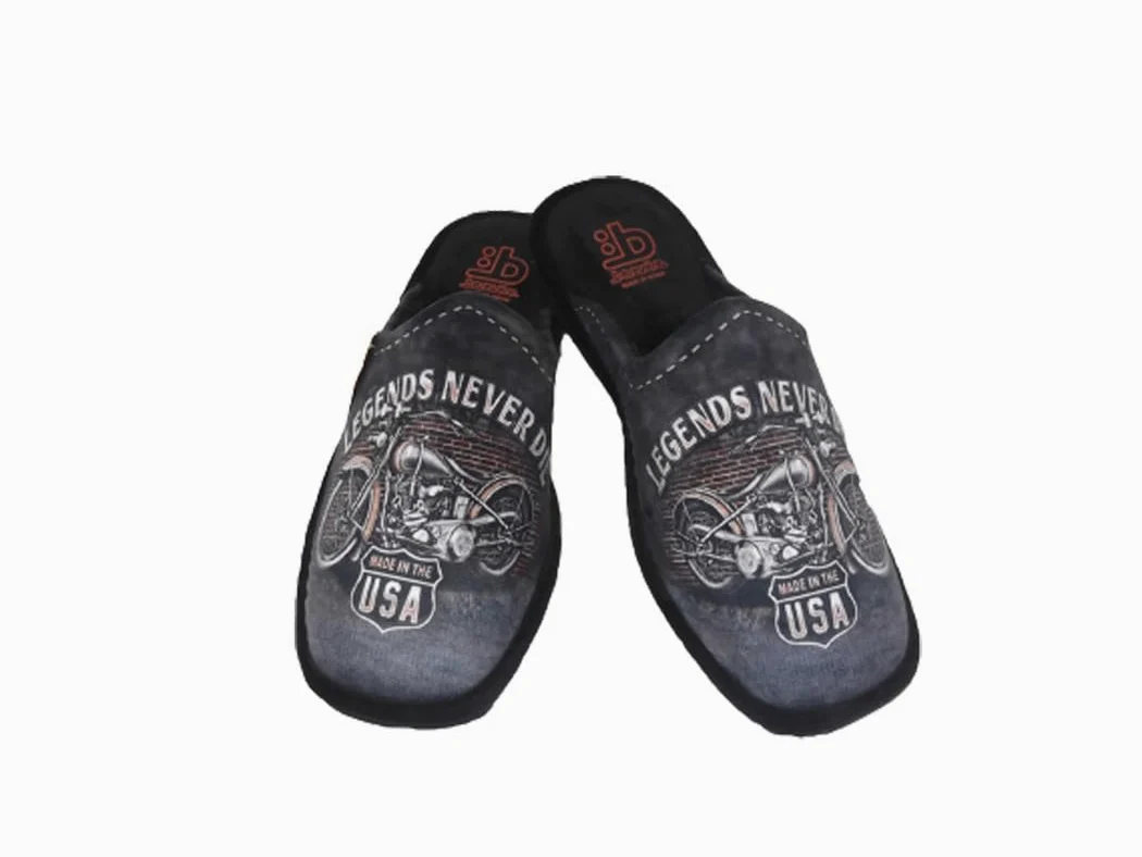 Zapatillas de Estar por casa Hombre/Puntera Abierta/Dibujo Skyline/Empeine : Lona/Suela : Eva Microporoso (Muy Ligeras) Tallas Desde 39 al 51/Talla