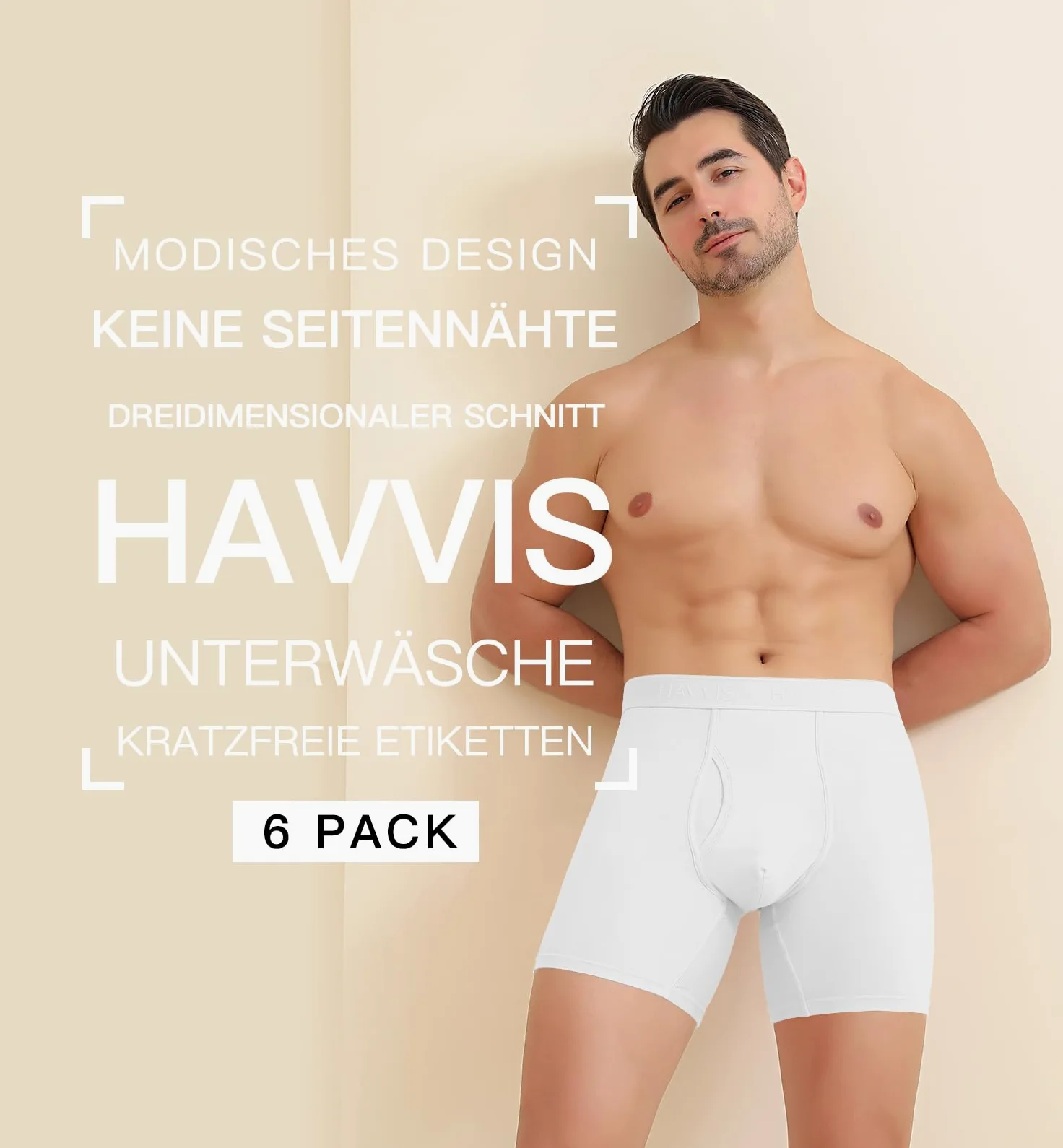 HAVVIS Calzoncillos tipo bóxer para hombre, de bambú, supersuaves, transpirables, multipack