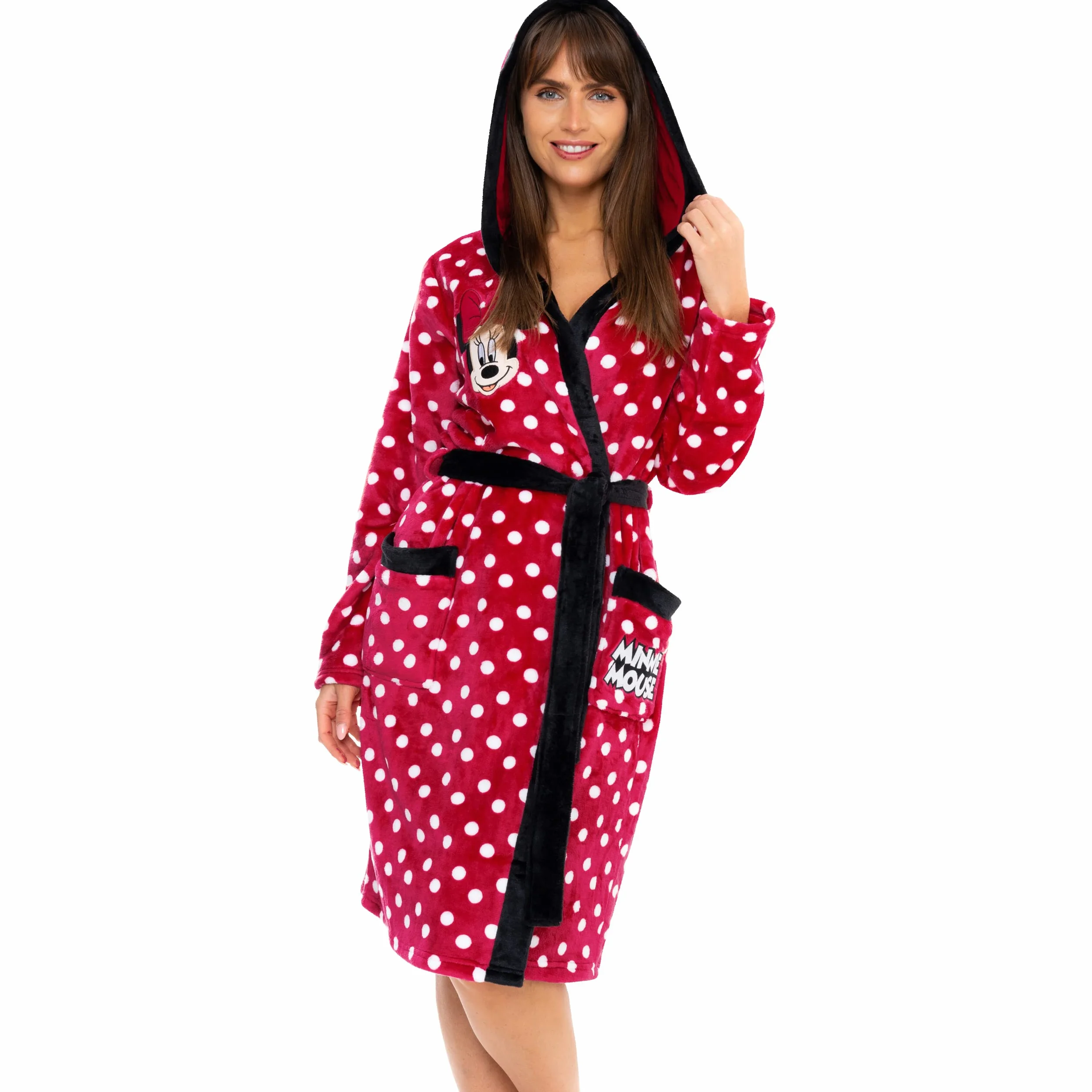 Disney Albornoz Mujer | Bata Invierno Minnie Mouse | Bata Polar para Mujeres