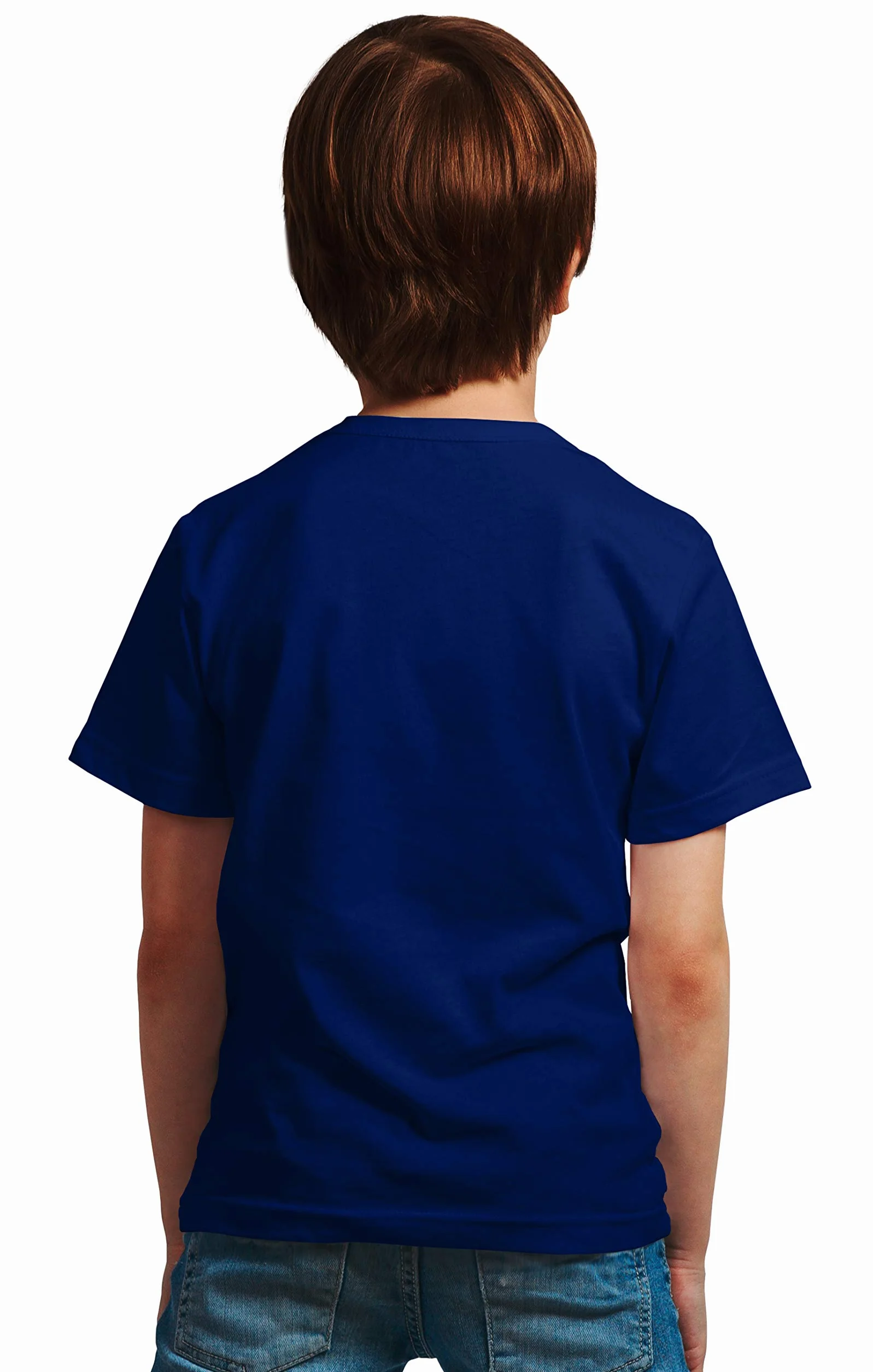 x2o Camiseta de algodón para niños con estampado en el pecho (paquete de 1) (azul marino)