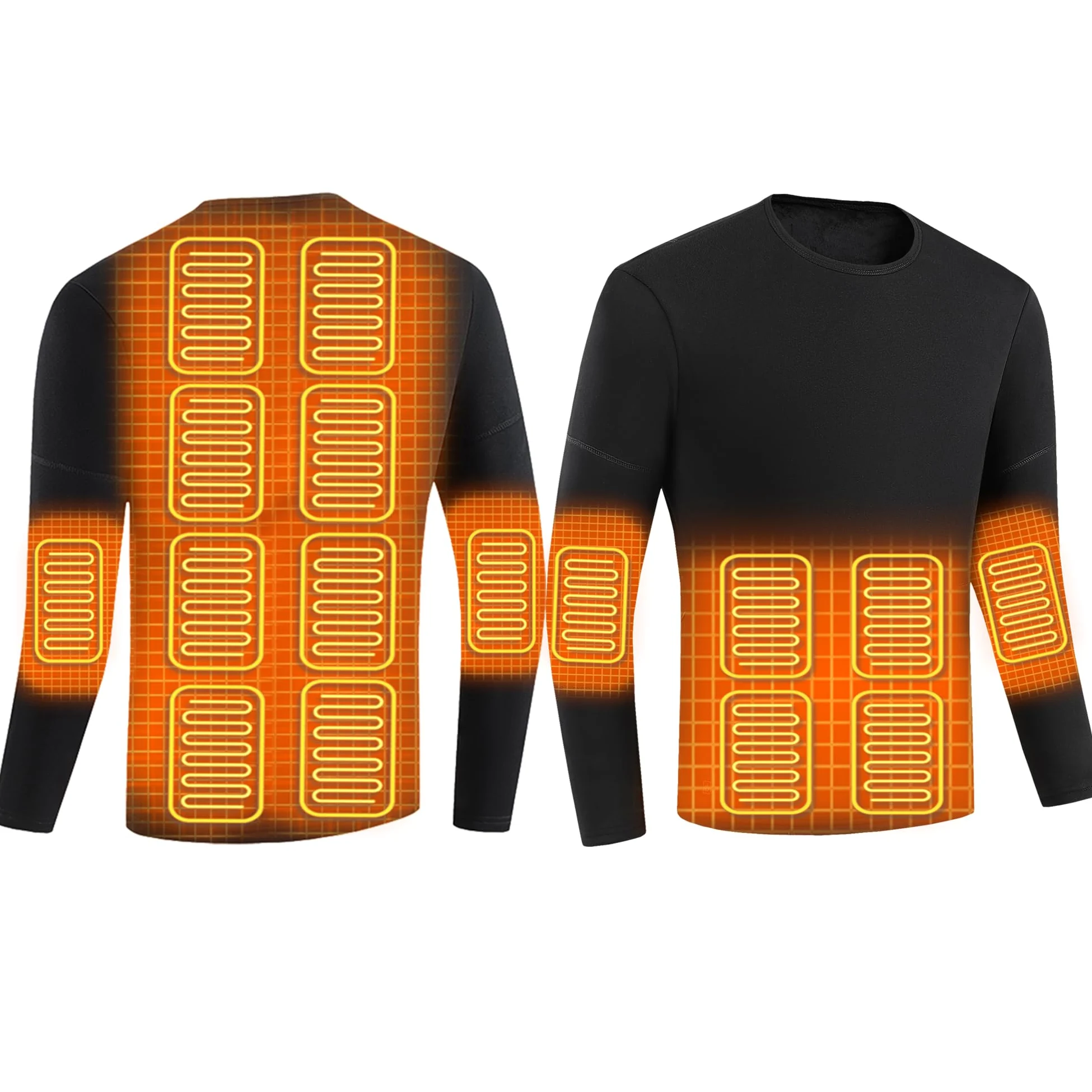 Camiseta Térmica Calefactada para Hombre Calefacción Eléctrica Ropa Interior Camisa Caza Esquí Moto Deporte Al Aire Libre Ropa Calefactada