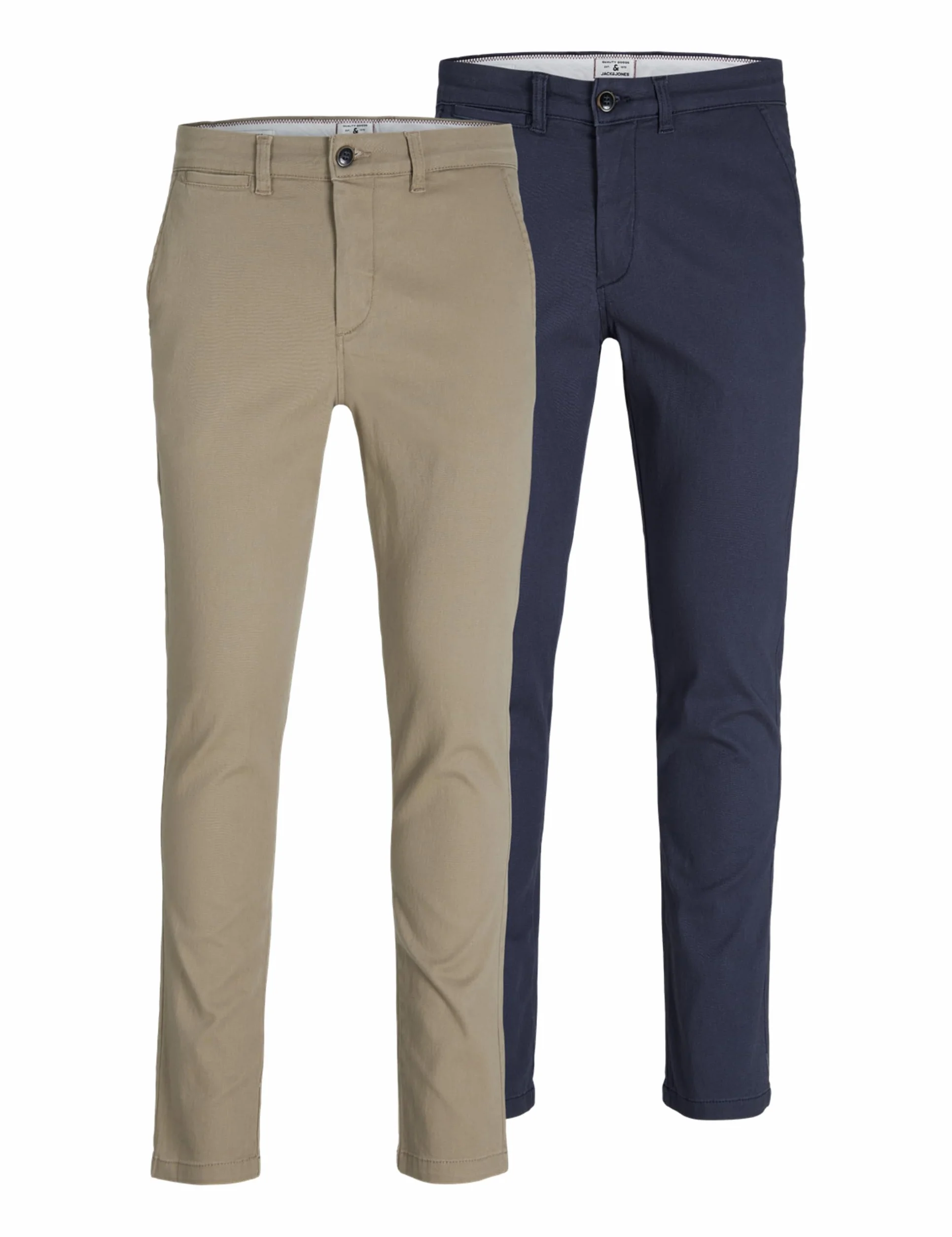 JACK & JONES Chino Trousers 2-Pack Slim Fit Chino Trousers