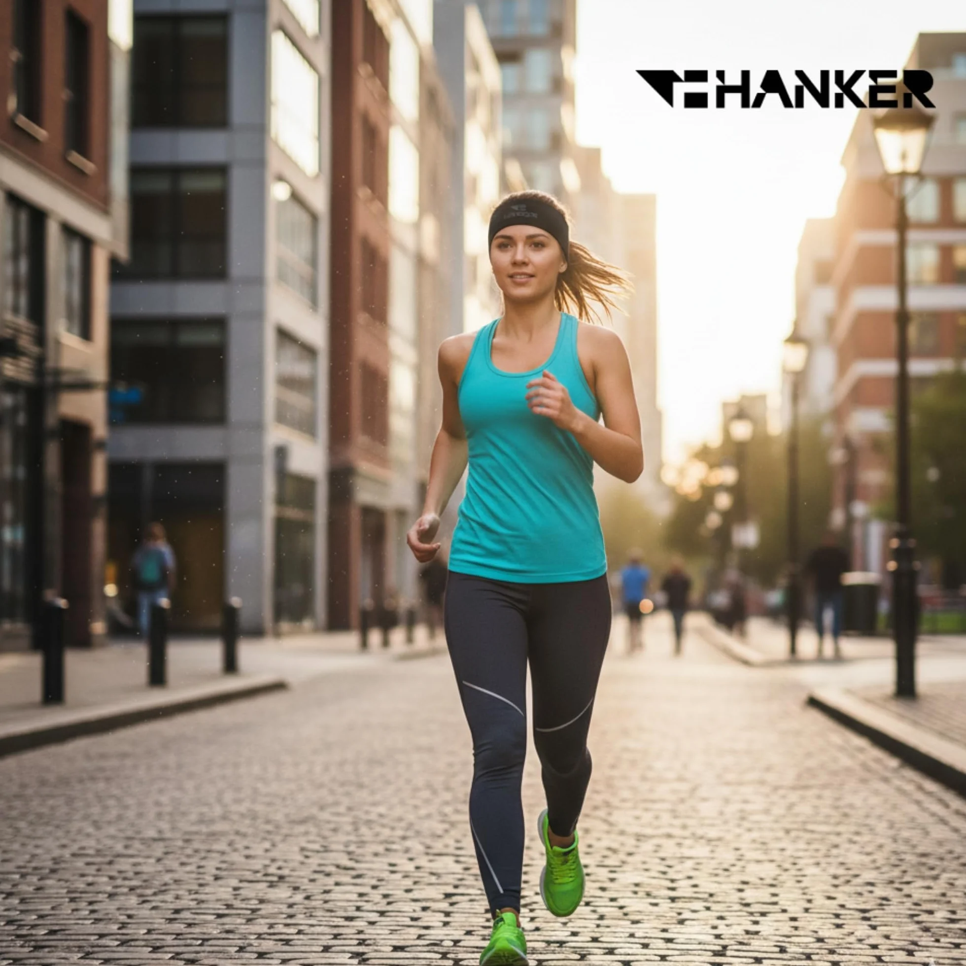 Cinta Pelo Headband Deporte Transpirable Antideslizante Diadema Deportiva Ligera para Running Fitness Trail