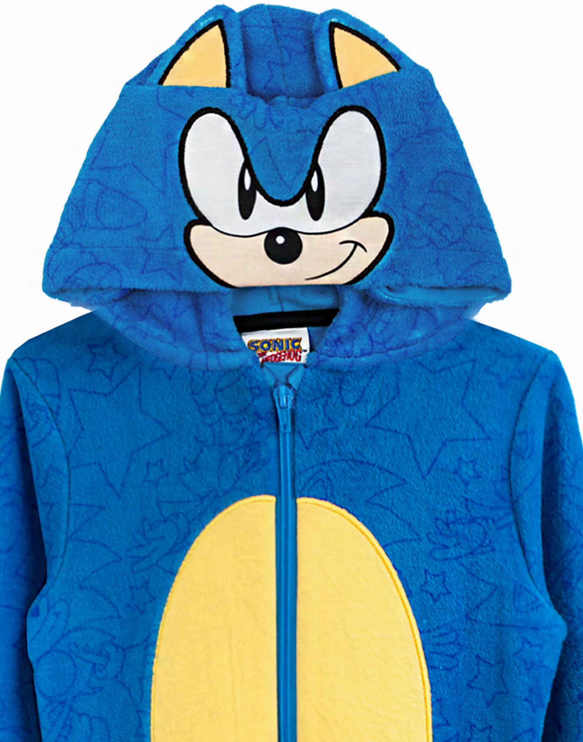 Sonic The Hedgehog Onesie niños niños Pijamas Todo en un PJS