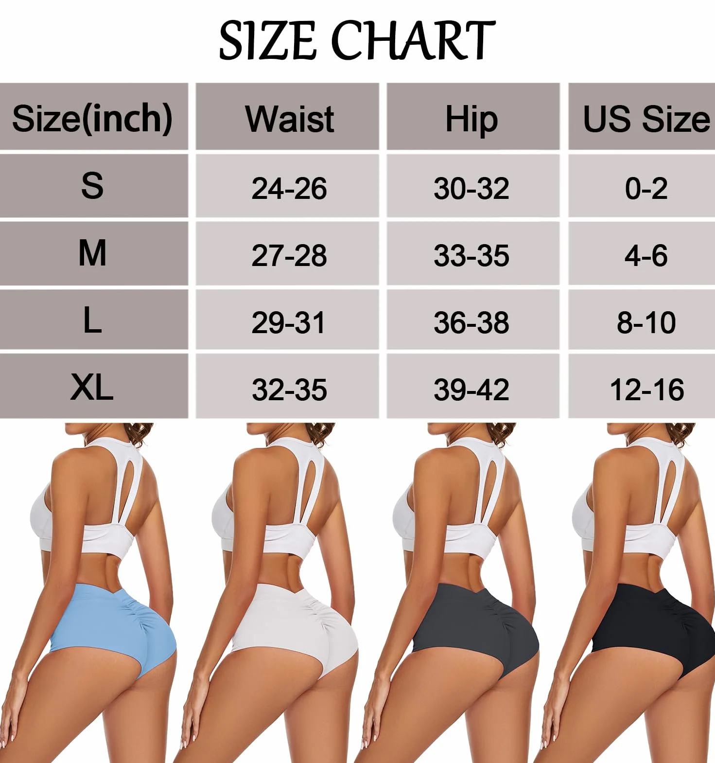 Pantalones cortos de yoga para mujer cintura alta espalda V elastano levantamiento glúteos