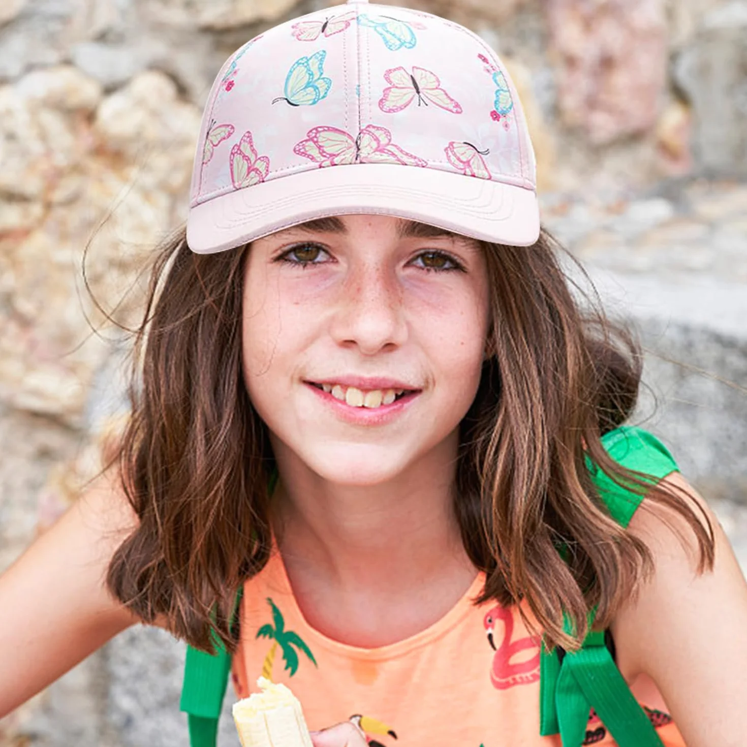Gorra de Béisbol para Niños con Anteojos, Sombrero Ajustable con Agujero de Cola de Caballo para Deportes al Aire Libre