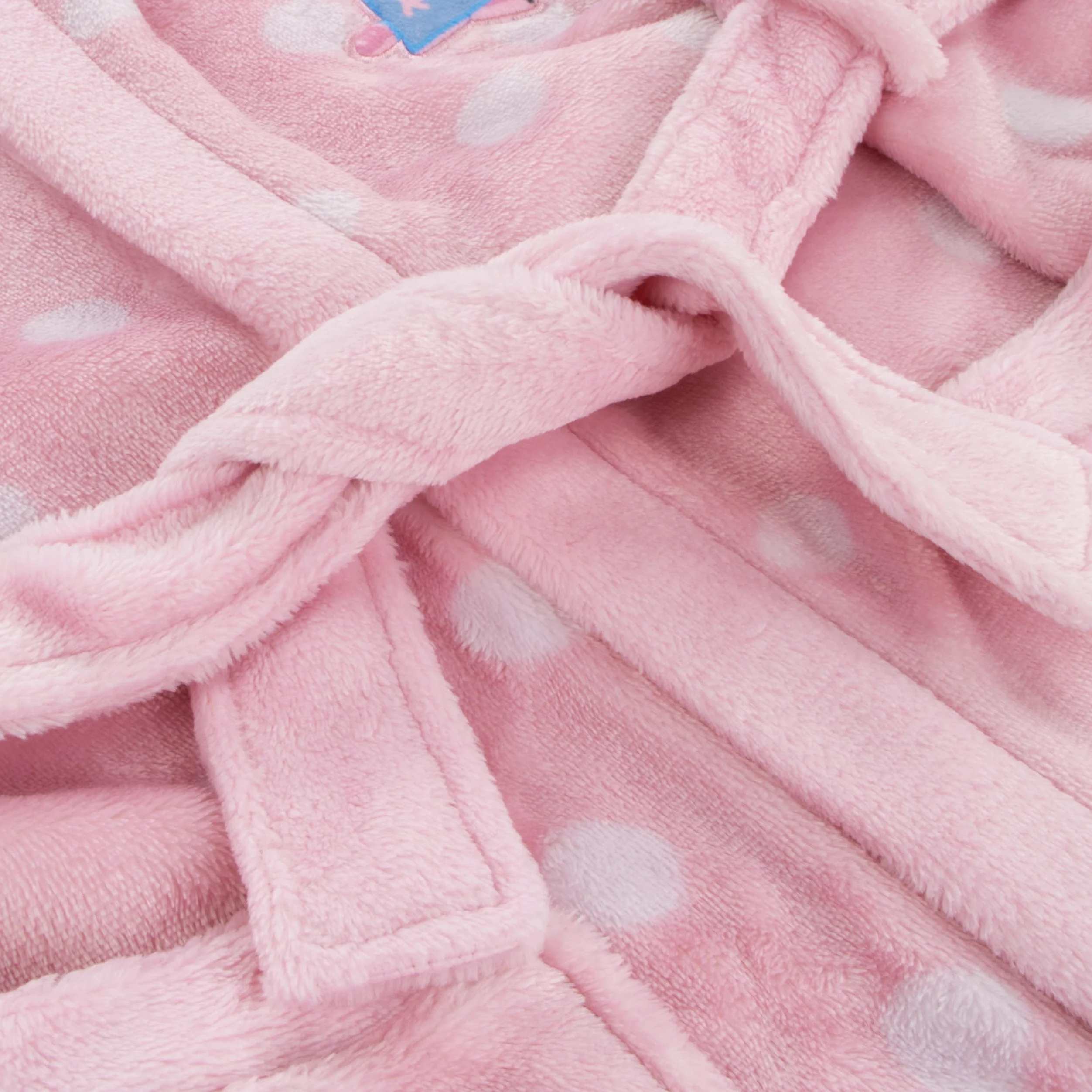Peppa Pig Bata Polar Esponjoso Albornoz Baño Niña | Albornoz De Niña Con Capucha Y Orejas 3D | Rosa | 18-24 Meses
