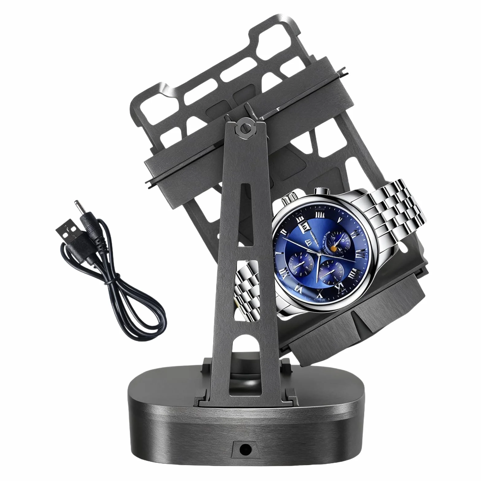 GBKDQQ Enrollador automático de relojes, rotador automático de relojes, enrollador automático para relojes automáticos, para reloj de pulsera y muñeca, para hombres y mujeres
