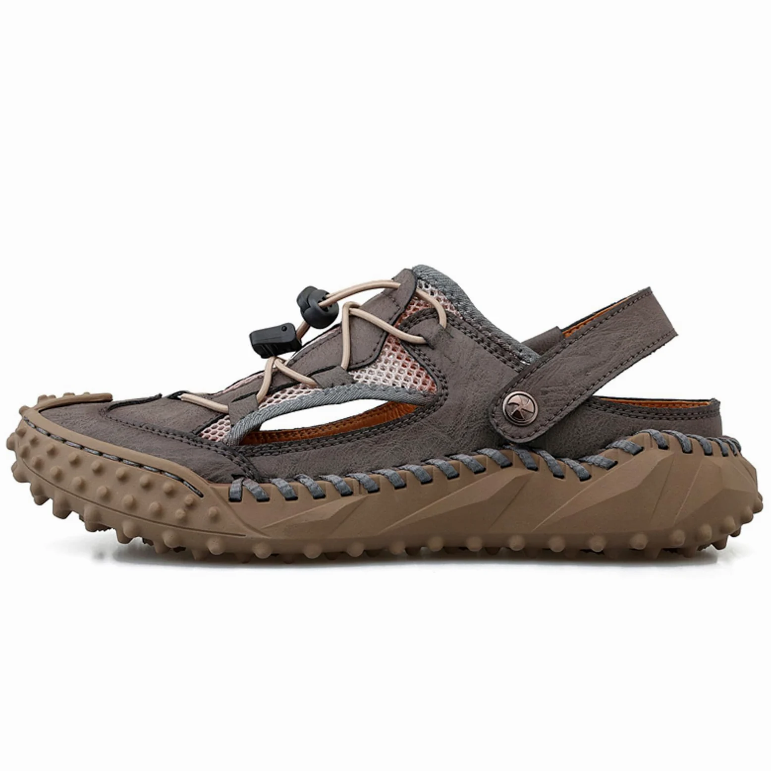 Generisch Sandalias de hombre con soporte de arco para playa, ocio, elegantes, con correa elástica en el tobillo, zapatos cómodos de verano para el día a día