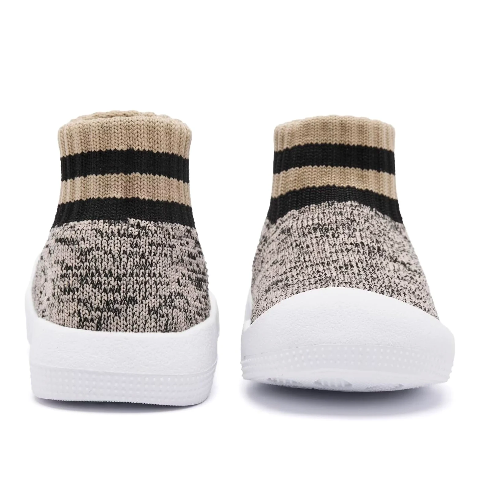 Eashi Zapatos antideslizantes para niños y niñas, transpirables, cálidos, elásticos, con suela viscoelástica, para proteger los dedos de los pies, tenis para exteriores