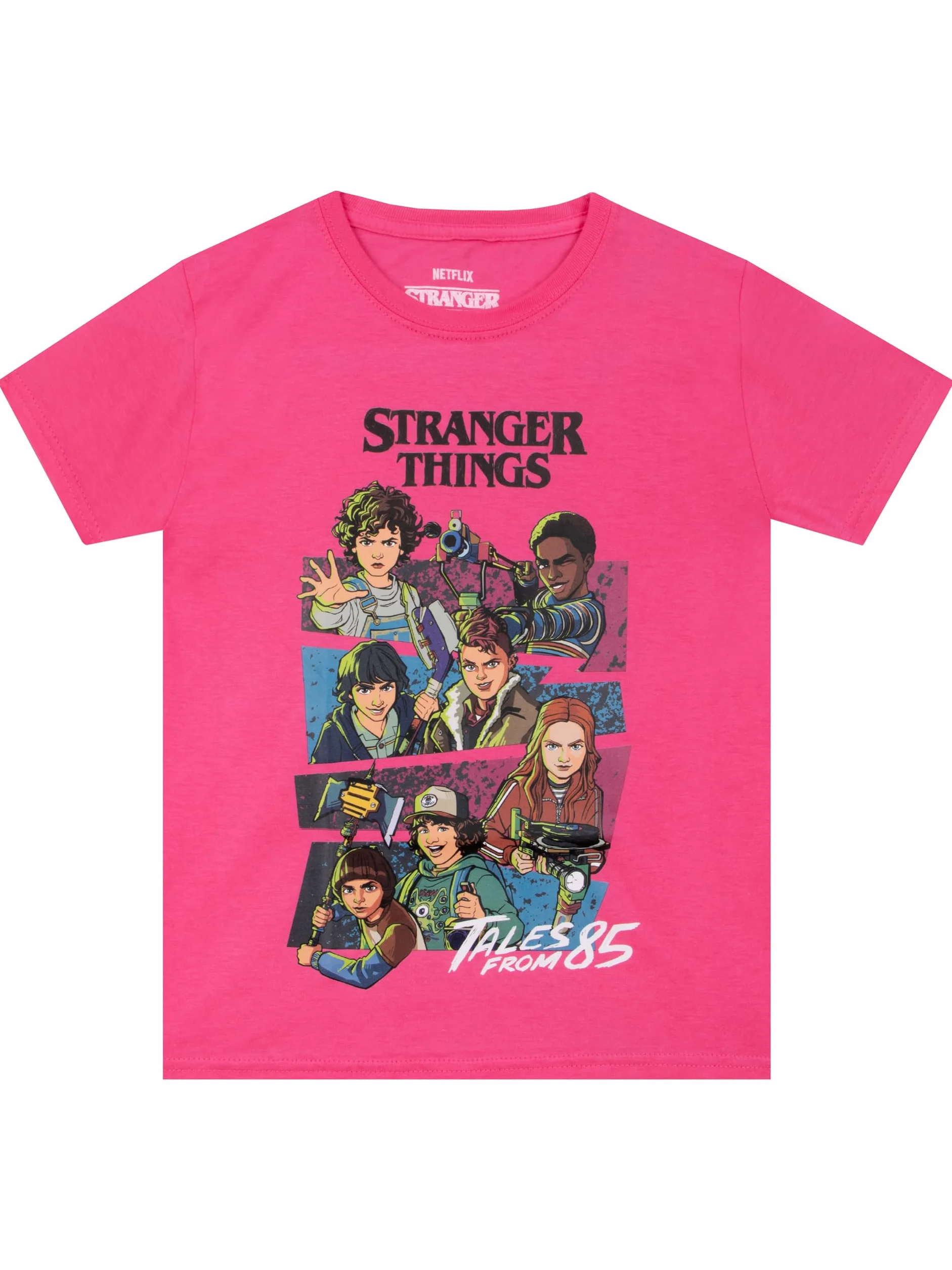Stranger Things Camiseta para Niña, Camiseta Tales from ’85 para Niña, Camiseta De Manga Corta