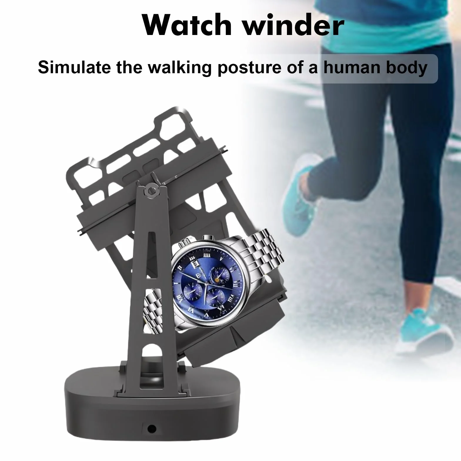 GBKDQQ Enrollador automático de relojes, rotador automático de relojes, enrollador automático para relojes automáticos, para reloj de pulsera y muñeca, para hombres y mujeres