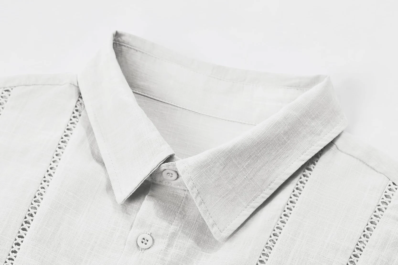 Conjunto de 2 piezas de lino para hombre, corte regular, con botones, camisa de playa y pantalones cortos, ropa de verano de manga