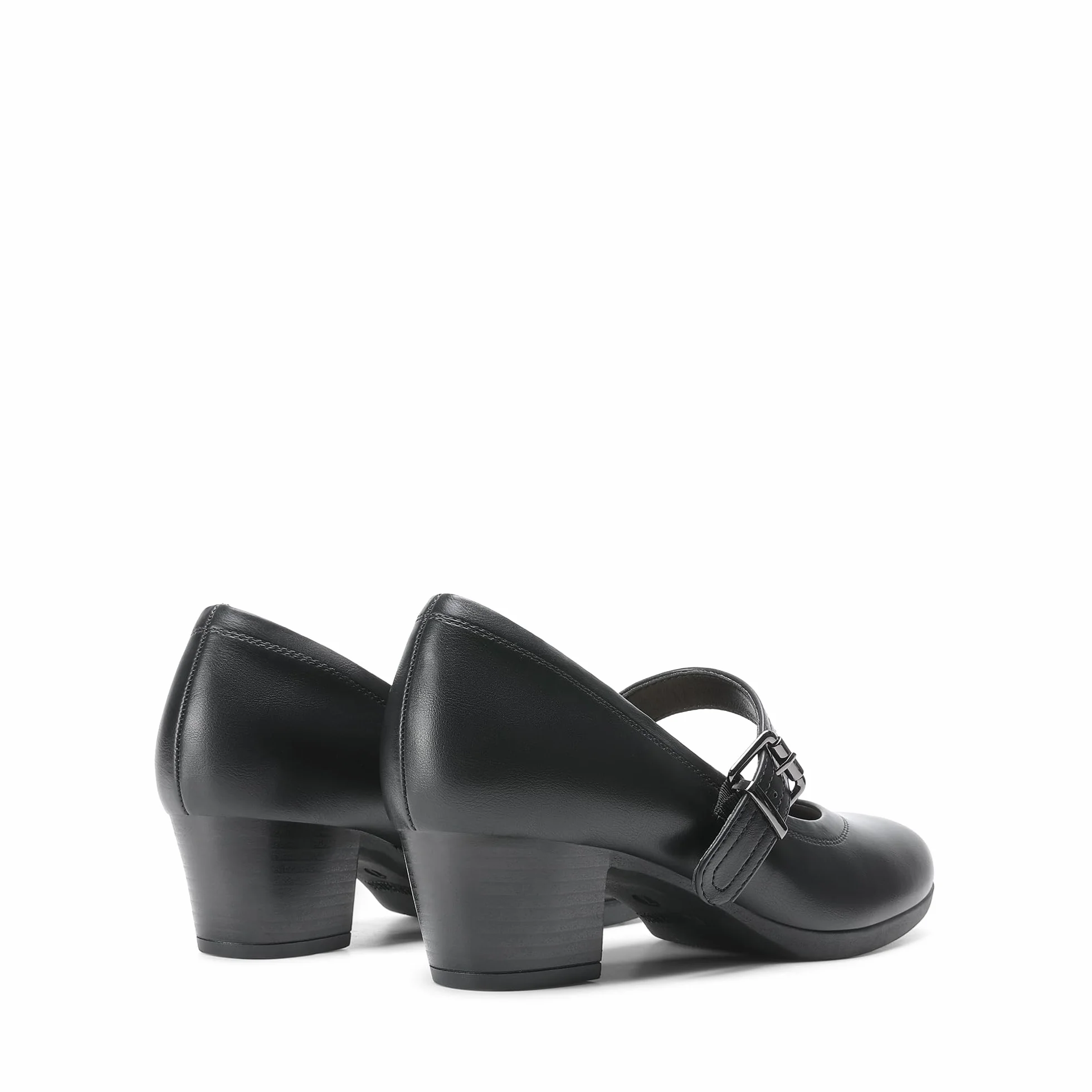 DREAM PAIRS Mary Jane Zapatos de Tacón Bajo Clásicos Mujer con Plantilla Acolchada