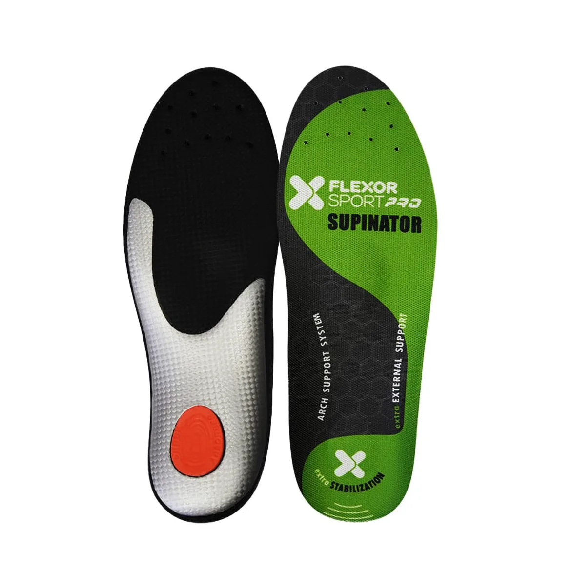 Flexor Plantillas Pro Trail Running para Pie Supinador, Talla 41, Soporte en Arco Plantar, Amortiguación Gel, Transpirables, Unisex